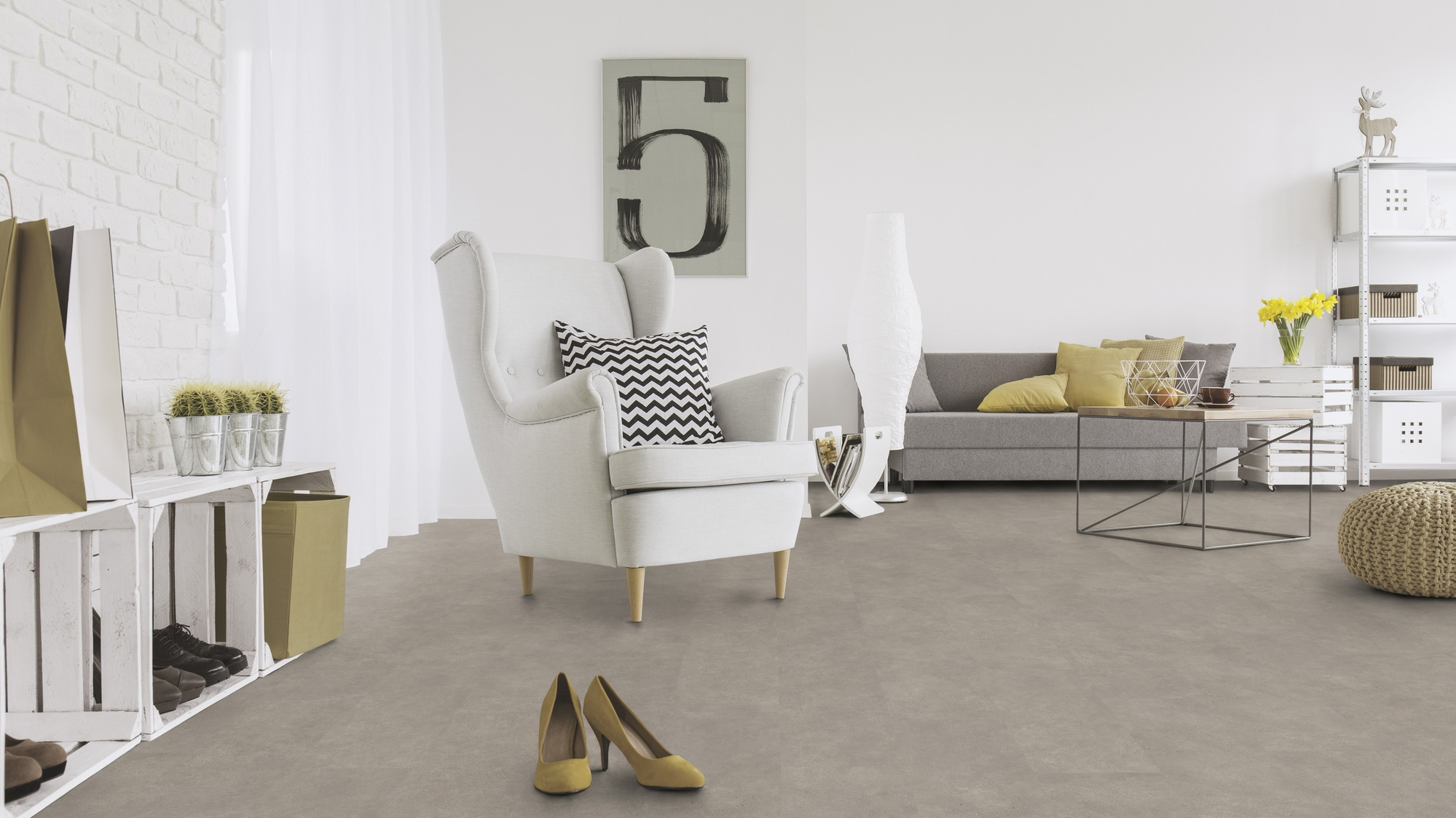 Milieubild Wohnzimmer mit Sessel und Sofa - Wicanders Wise 80003907