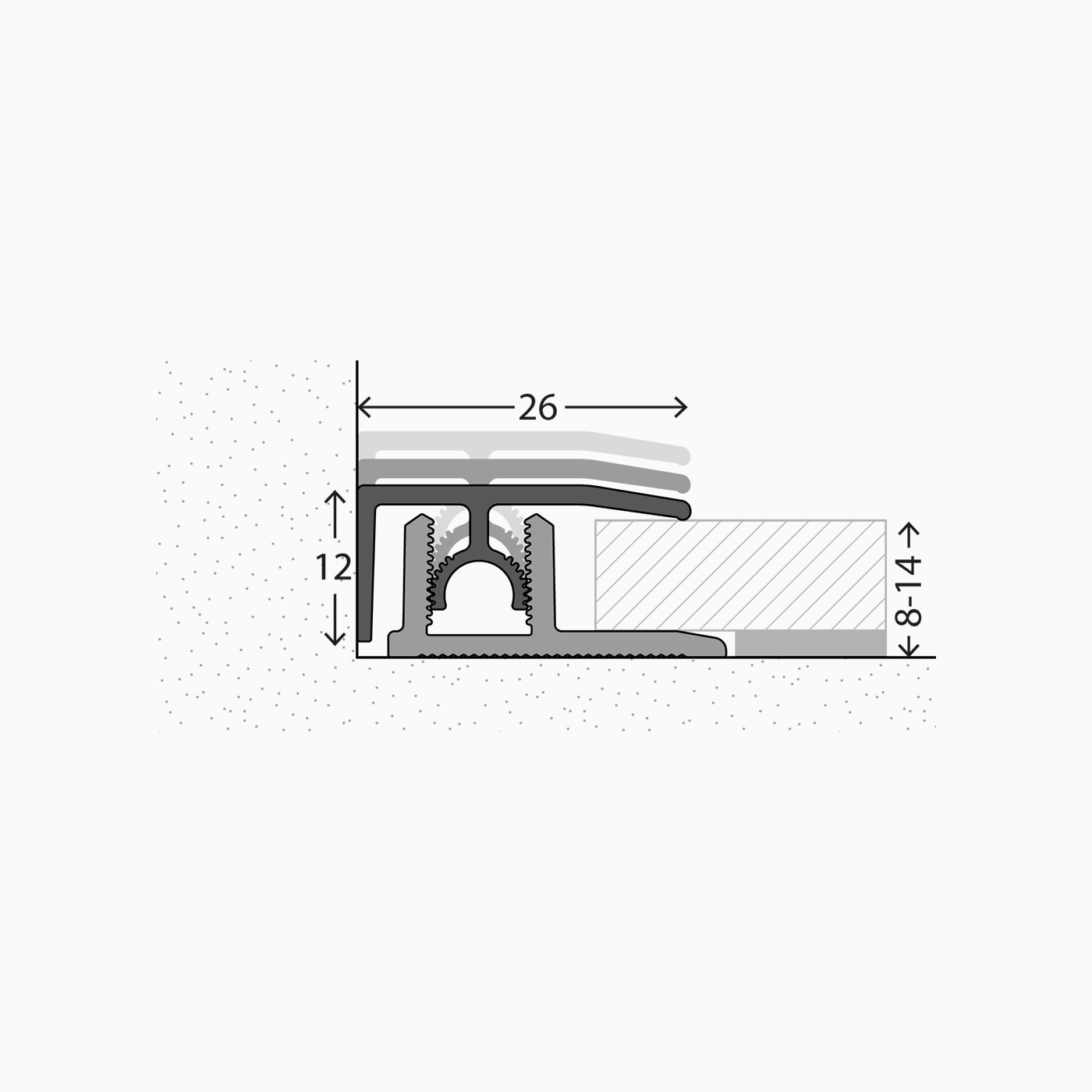 Prinz PROFI-TEC Master Abschlussprofil Nr. 313 100cm