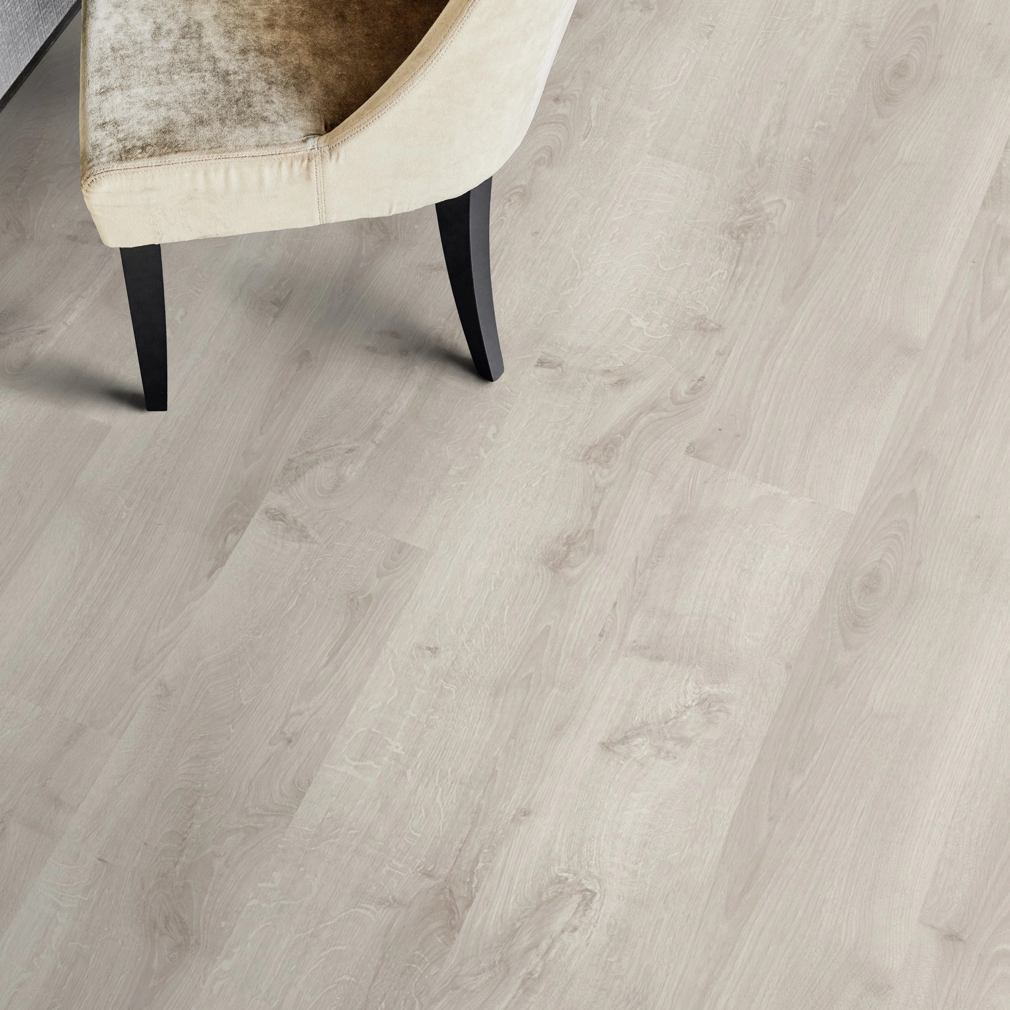 Milieubild Esszimmer - Draufsicht - Tarkett Klebe-Vinyl iD Inspiration 30 CLASSICS Rustic Oak Light Grey Milieubild Esszimmer - Draufsicht - Tarkett 24524026