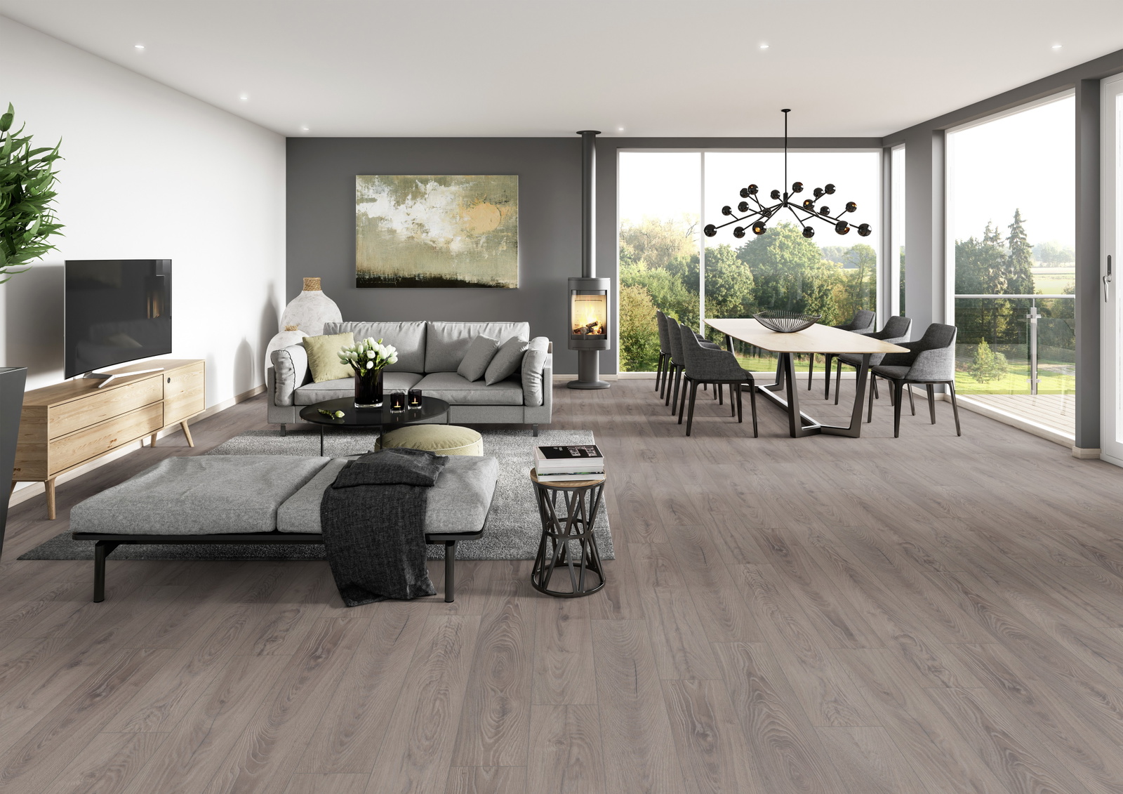 Milieubild Modernes Wohnzimmer mit Essbereich - ter Hürne 1101330006