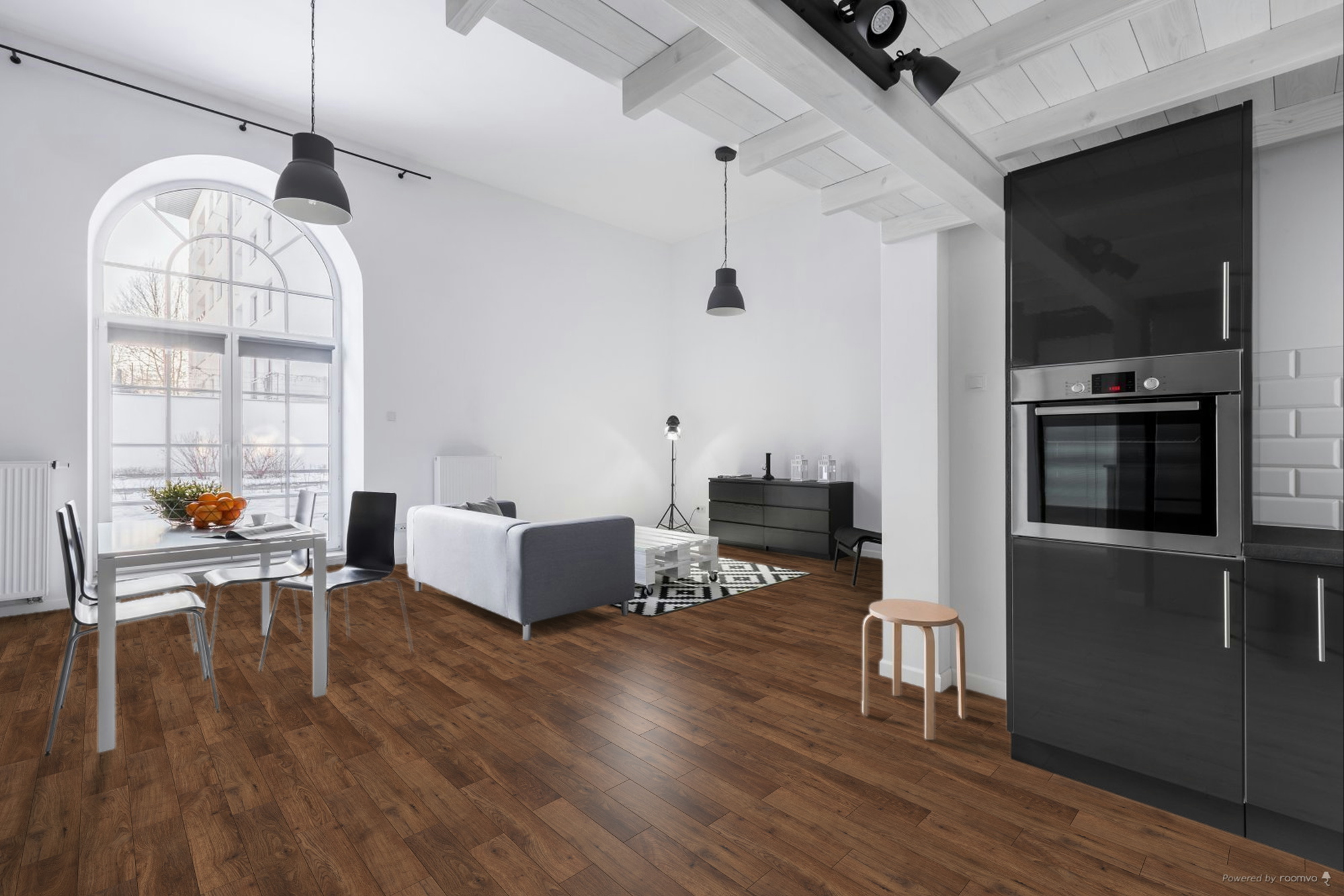 Milieubild Wohnzimmer mit Essbereich - BerryAlloc 60002266