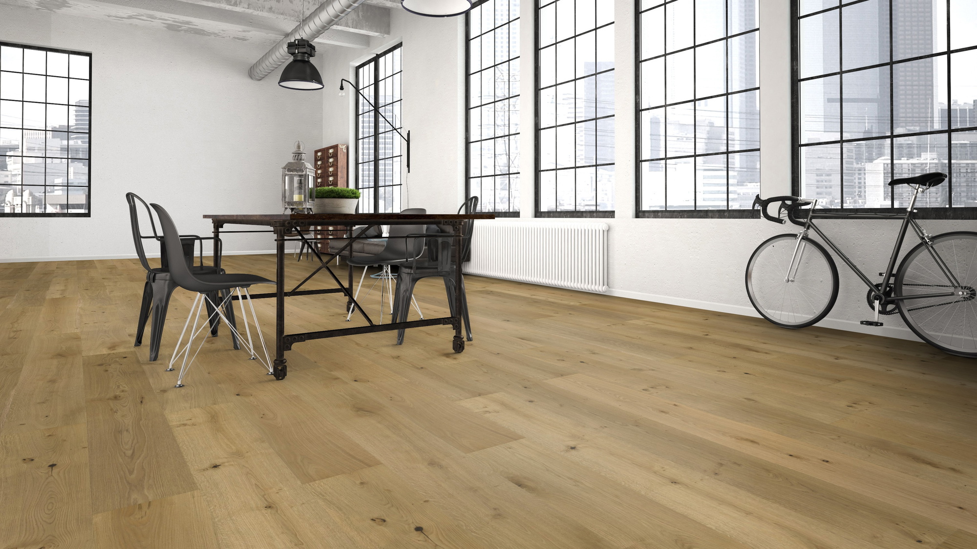 Milieubild Wohnzimmer im industriellen Stil - Bennett & Jones 1148012292