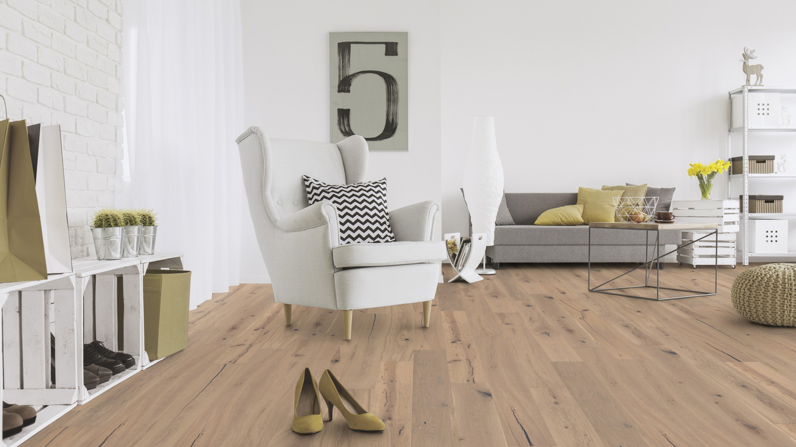 Milieubild Wohnzimmer mit Sessel und Sofa - Wicanders Wise 82000875