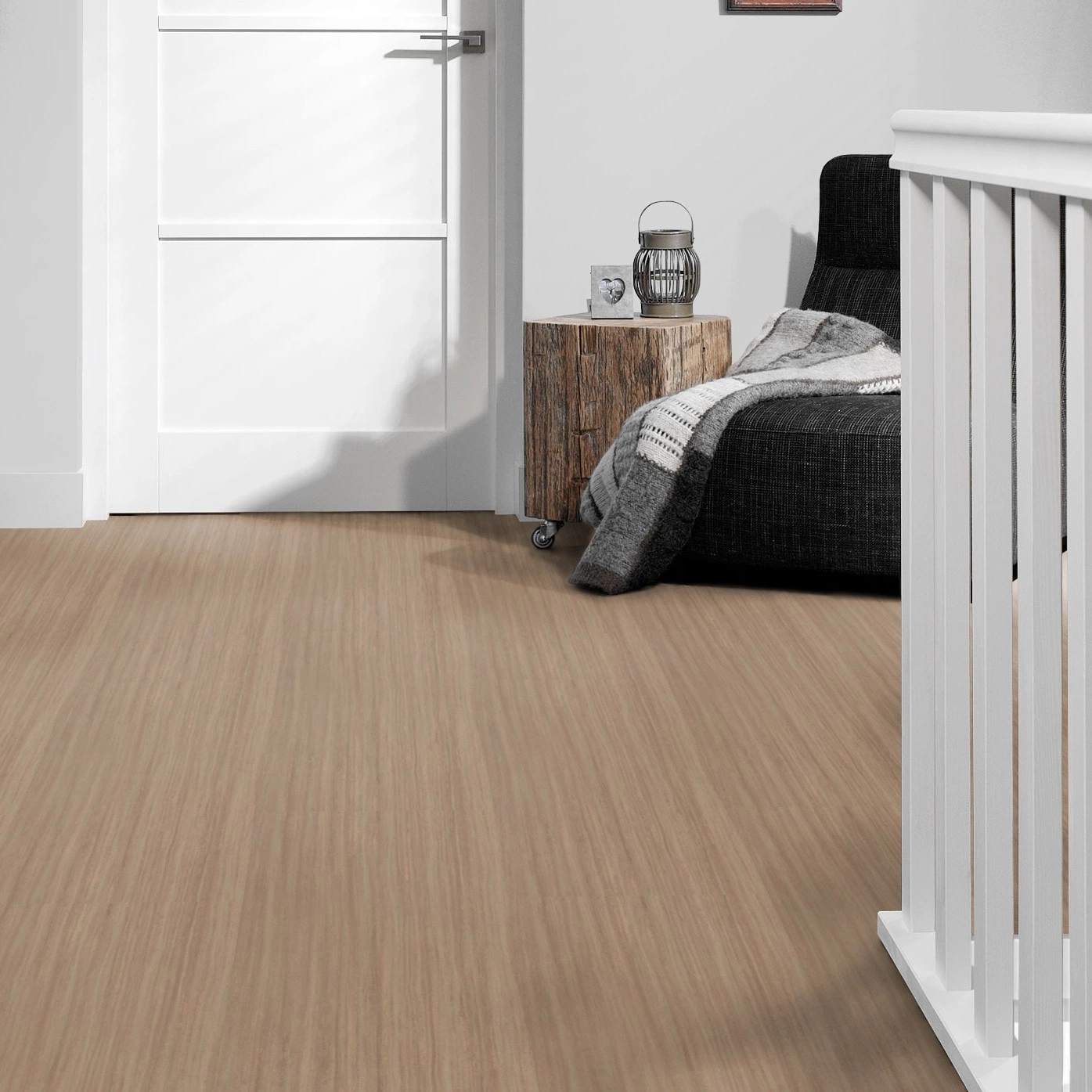 Milieubild Flur mit Treppenlauf - Forbo Flooring Marmoleum Click Withered Prairie Milieubild Flur mit Treppenlauf - Forbo Flooring 176504