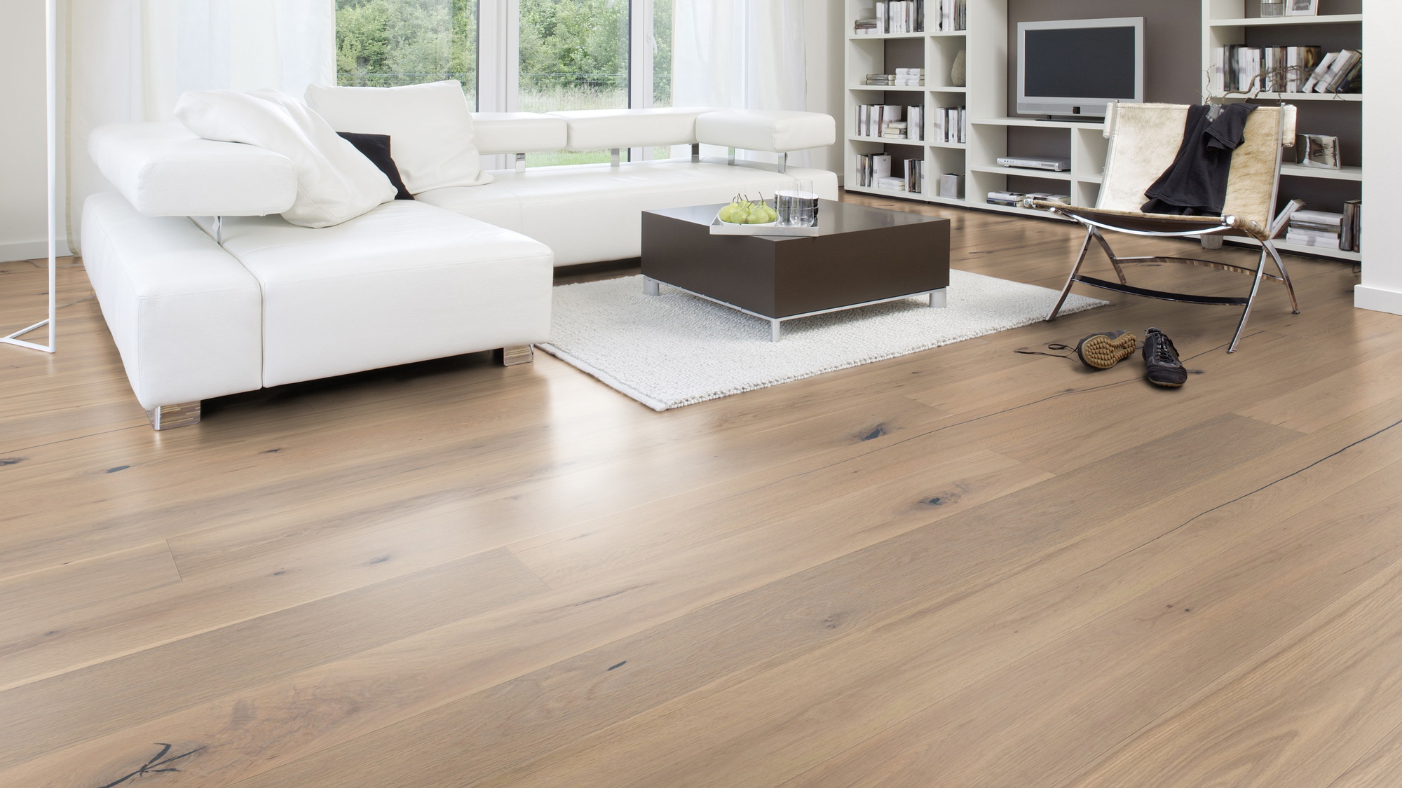 Milieubild Modernes Wohnzimmer mit Wohnlandschaft - Wicanders Wise Parkett Essential Bremen Milieubild Modernes Wohnzimmer mit Wohnlandschaft - Wicanders Wise 82000875