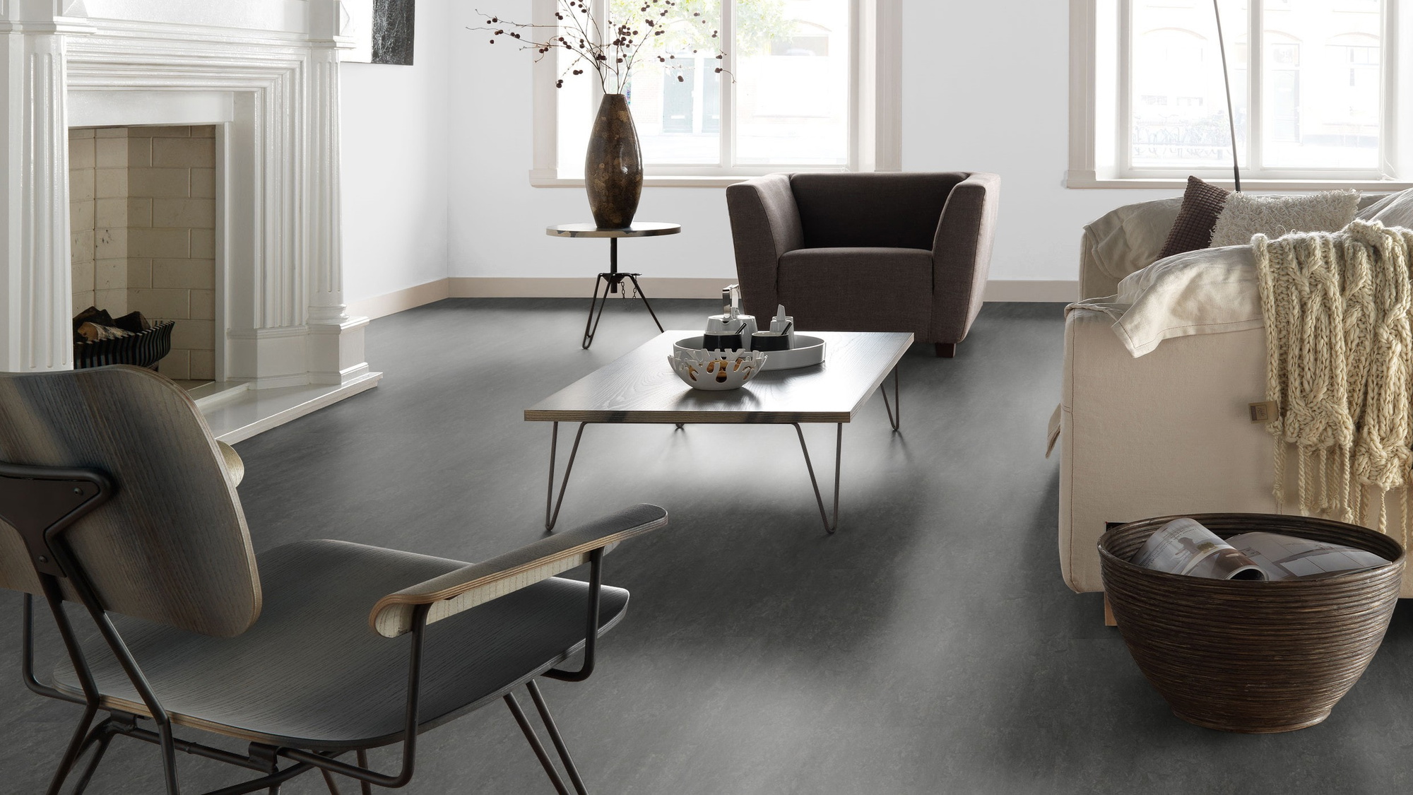 Forbo Flooring Linoleum Marmoleum Modular Neutral Volcanic Ash t3872 Forbo Flooring Linoleum Marmoleum Modular Neutral Volcanic Ash t3872
