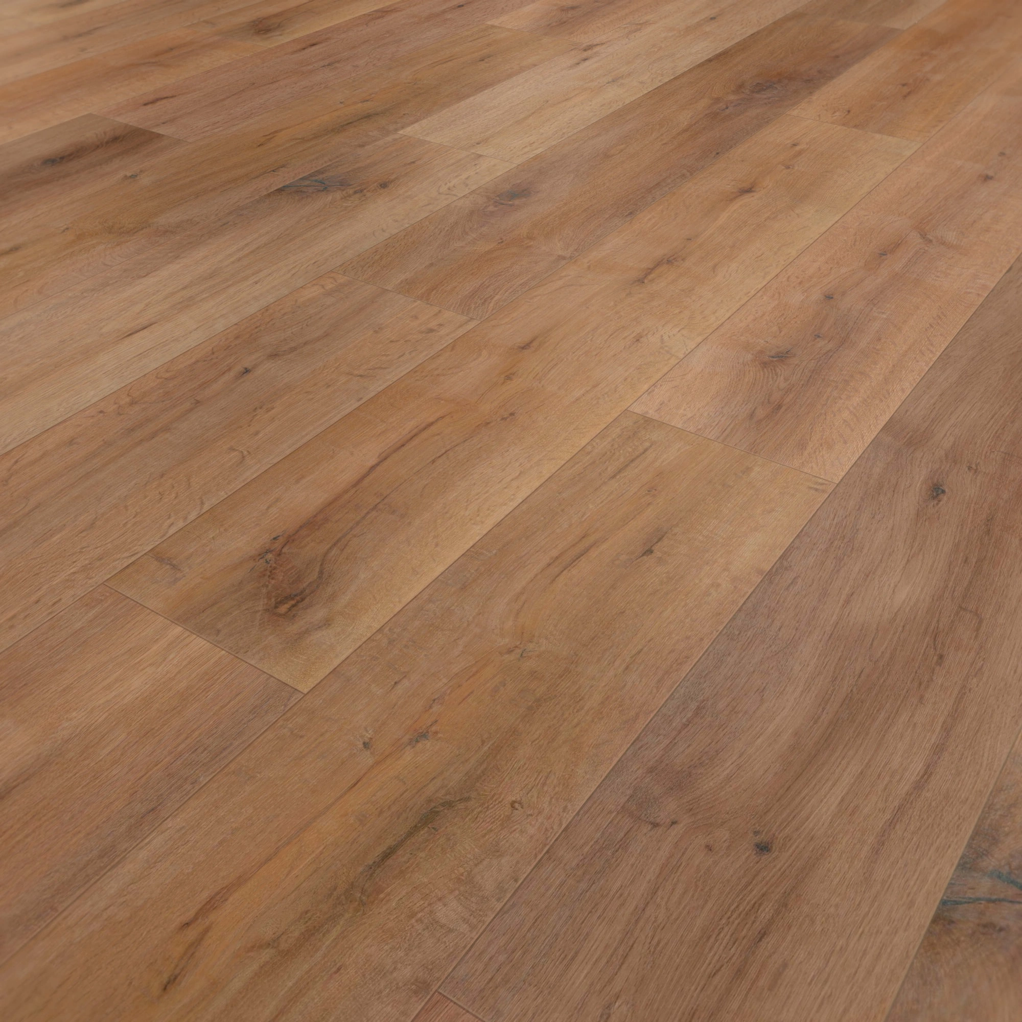 Perspektivische Ansicht - wineo Klick-Bioboden PURLINE wineo 1000 wood XL Rustic Oak Nougat Perspektivische Ansicht - wineo PLC315R