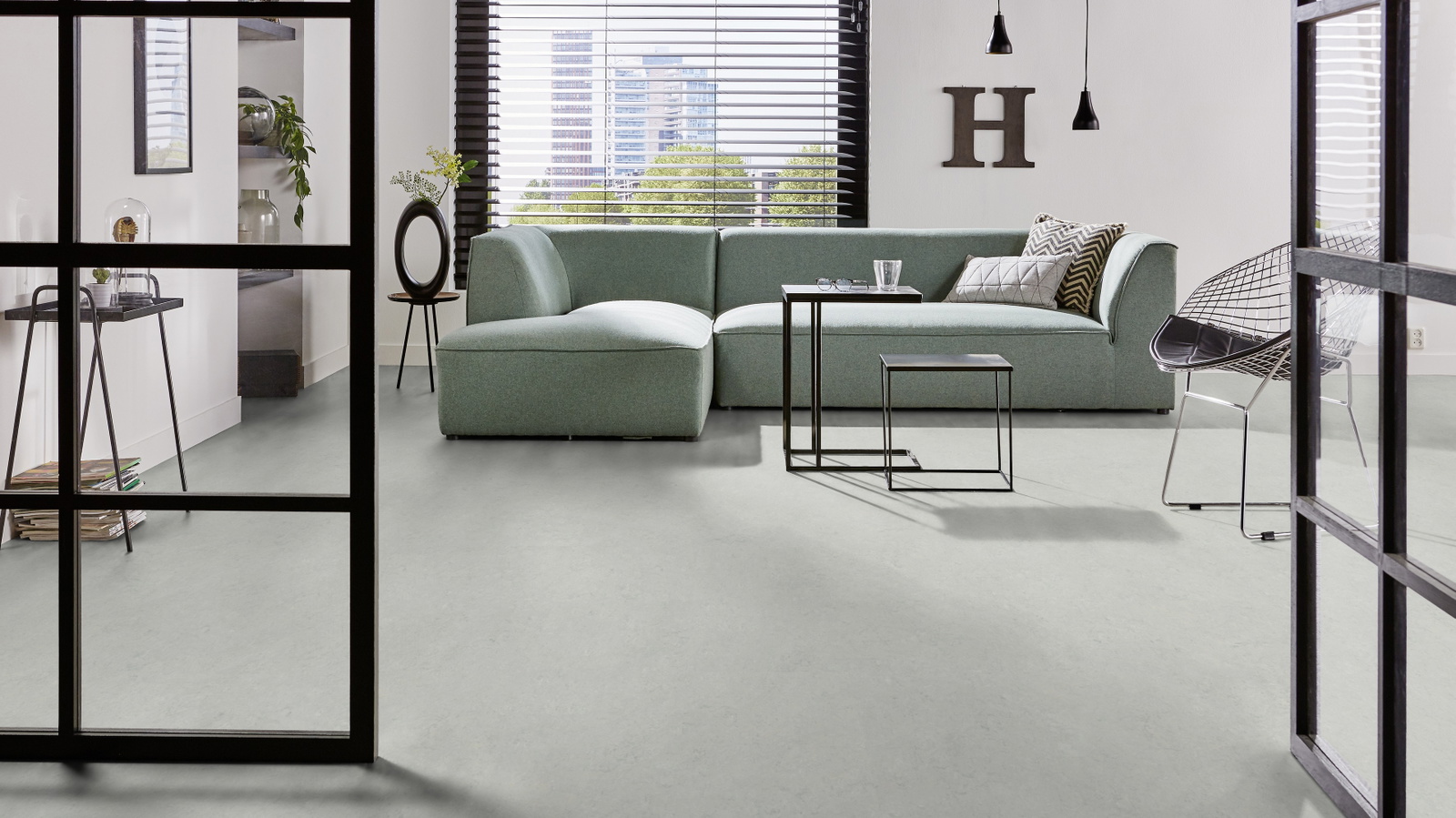 Forbo Flooring Linoleum Marmoleum Click Silver Shadow 633860