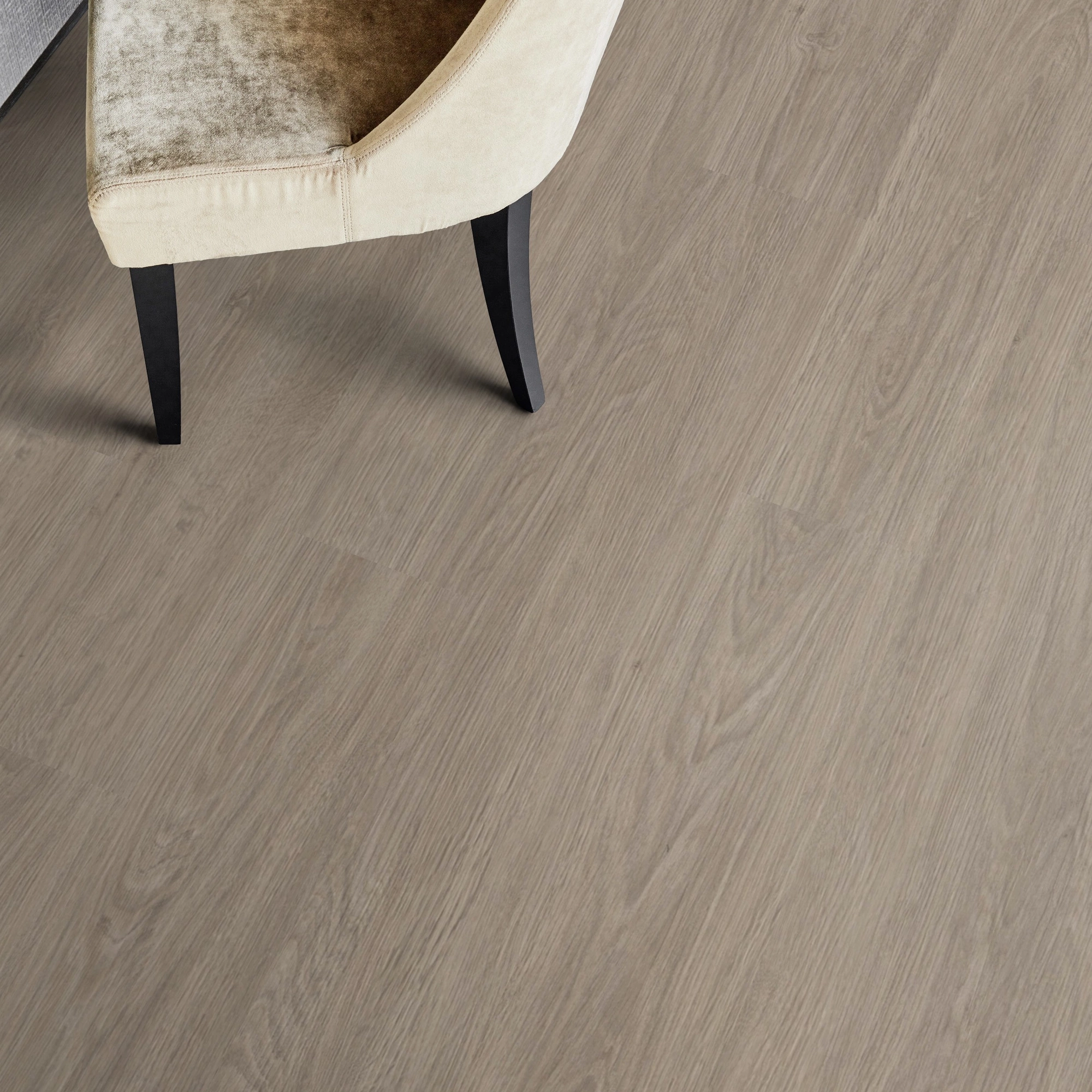 Milieubild Esszimmer - Draufsicht - Tarkett Klebe-Vinyl Essence 55 Cool Oak Light Beige Milieubild Esszimmer - Draufsicht - Tarkett 260053002