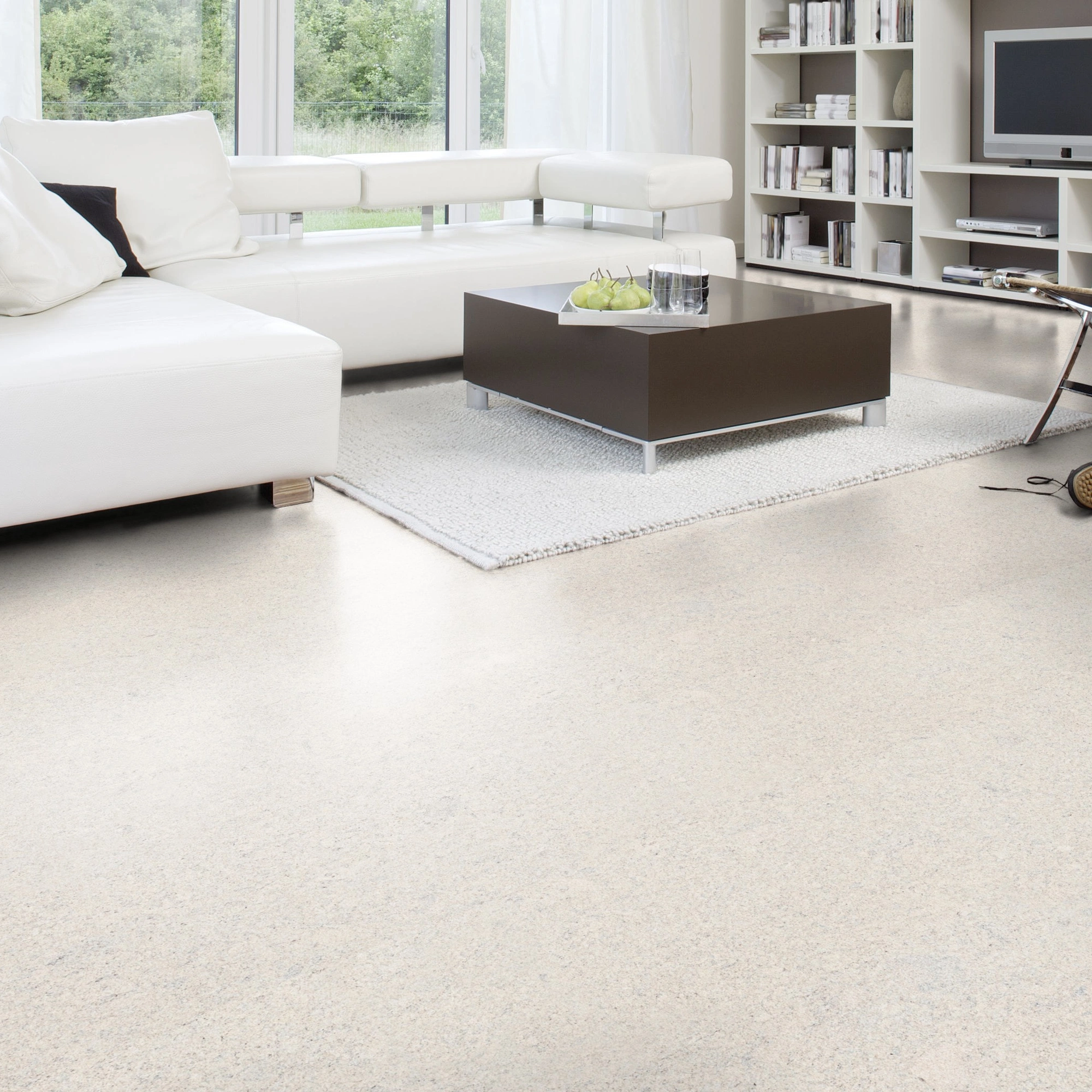 Milieubild Modernes Wohnzimmer mit Wohnlandschaft - Wicanders Wise HDF Klick-Korkboden cork Go Dream Milieubild Modernes Wohnzimmer mit Wohnlandschaft - Wicanders Wise 80001642