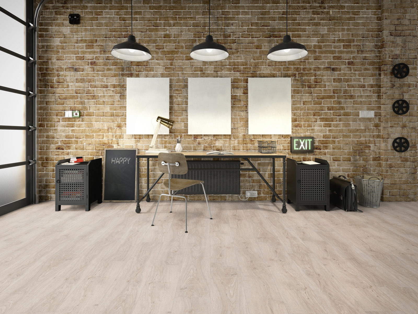 Milieubild Industrielles Wohnzimmer mit Arbeitsbereich - Friends by ter Hürne 1188240001
