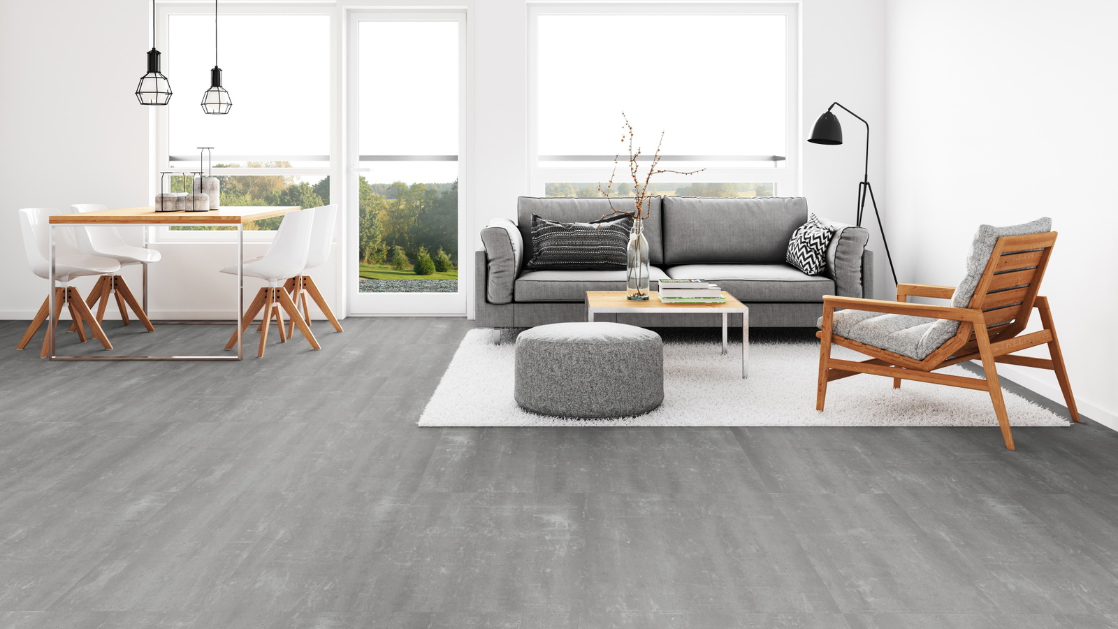 Milieubild Wohnzimmer mit Esszimmer - Tarkett 260056010