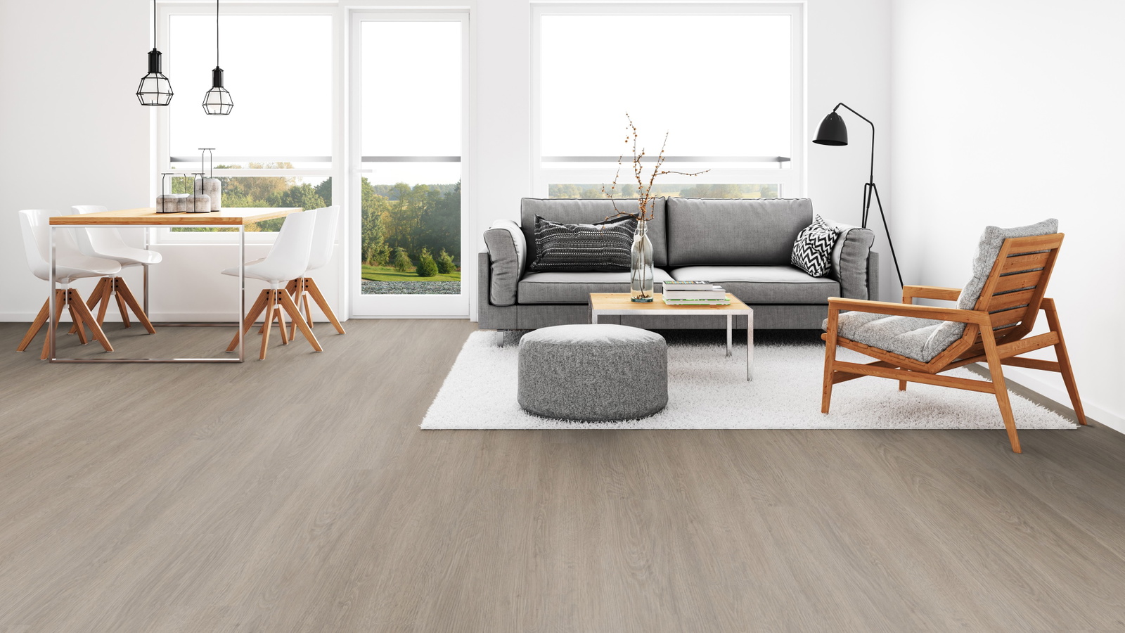 Milieubild Wohnzimmer mit Esszimmer - Tarkett 260055002