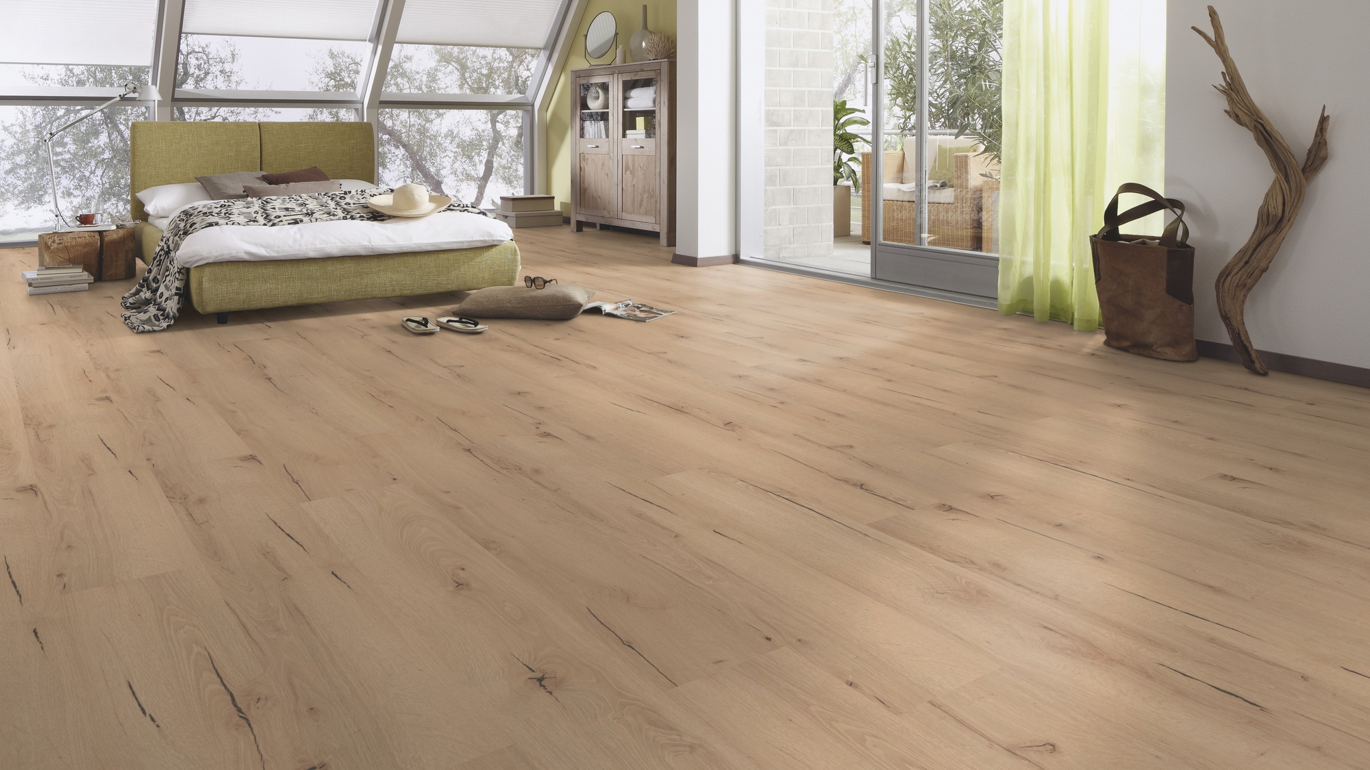 Milieubild Schlafzimmer im modernen Dachgeschoss - MEISTER 600012-1288198-06258