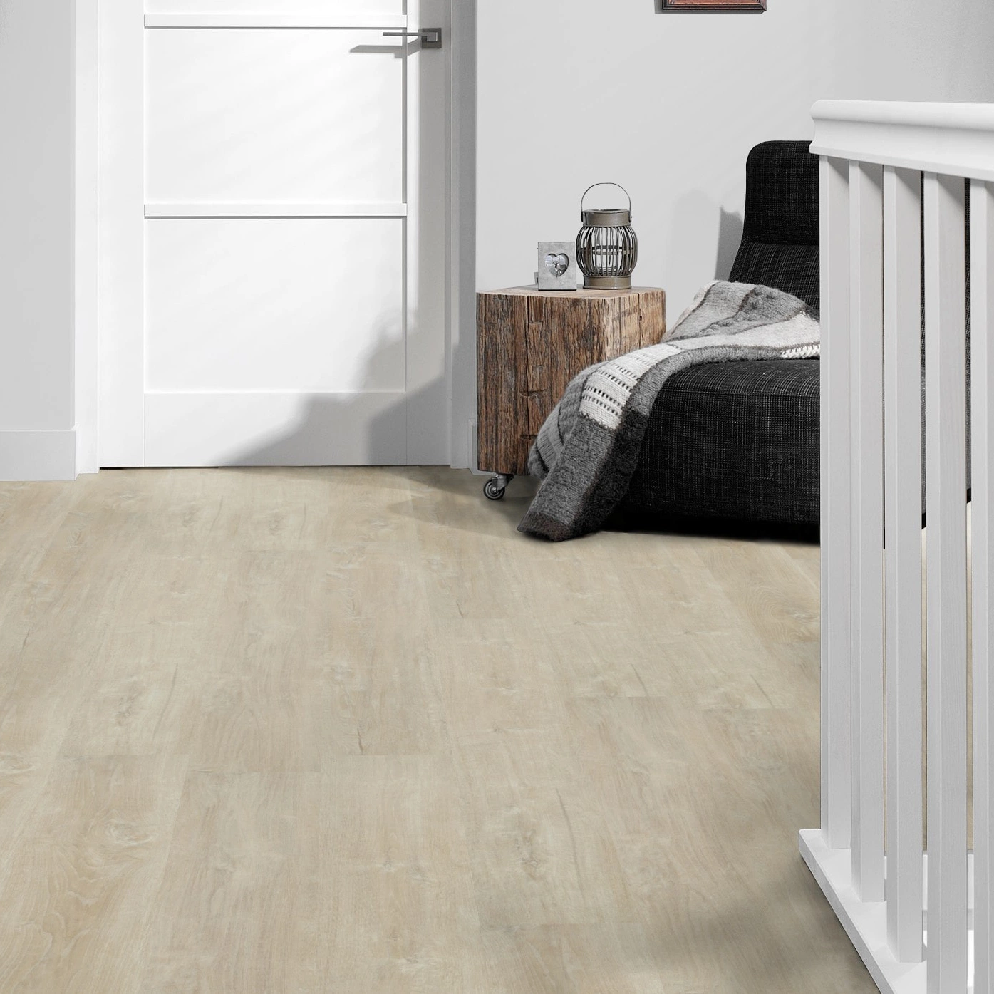 Milieubild Flur mit Treppenlauf - Forbo Flooring Klebe-Vinyl Enduro Dryback Wood Light Timber Milieubild Flur mit Treppenlauf - Forbo Flooring 217627