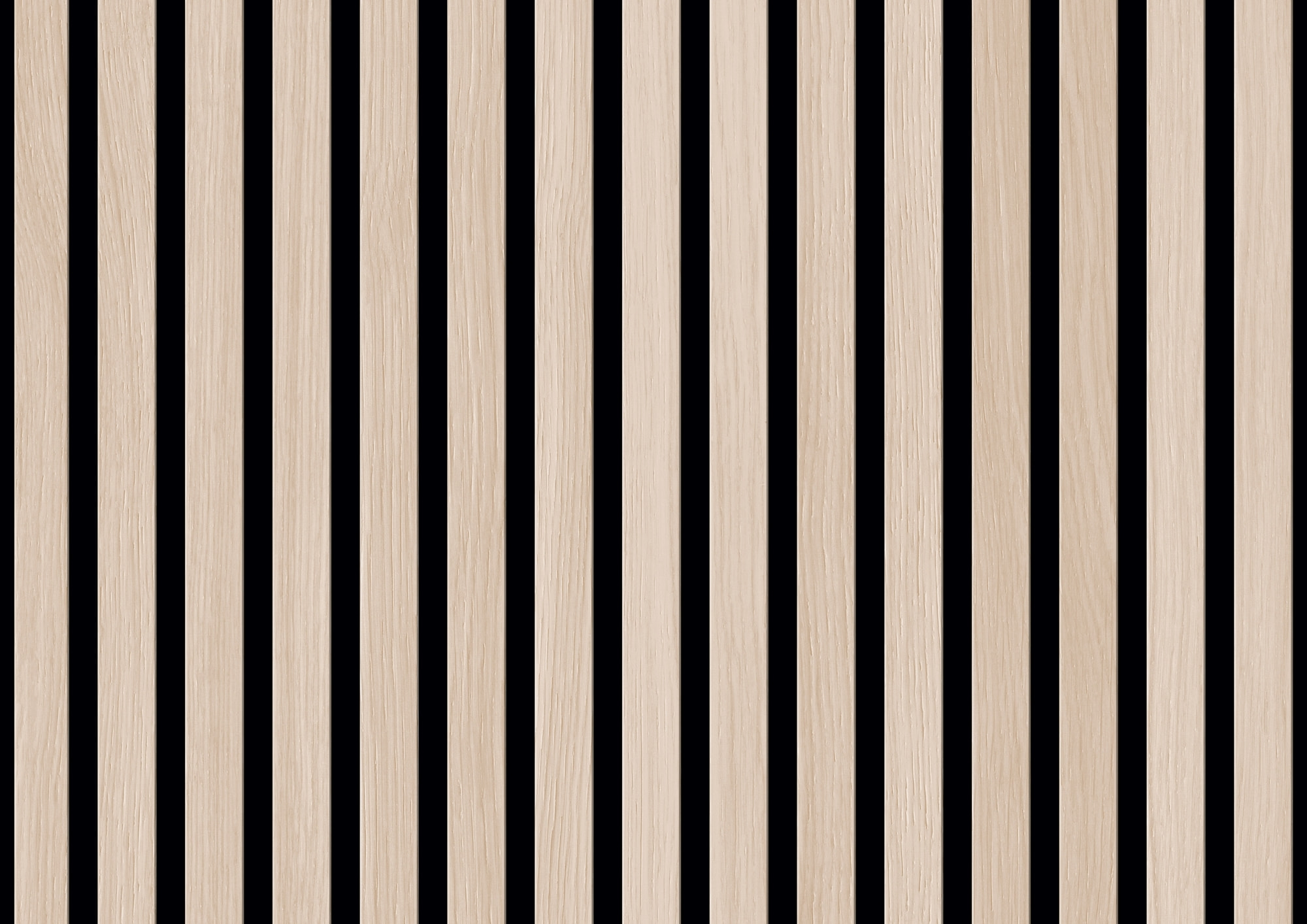 ter Hürne Akustikpaneel SilentDesign 1-Side Collection Eiche Themse Fineline Natur-Geölt Weiß 2.400mm