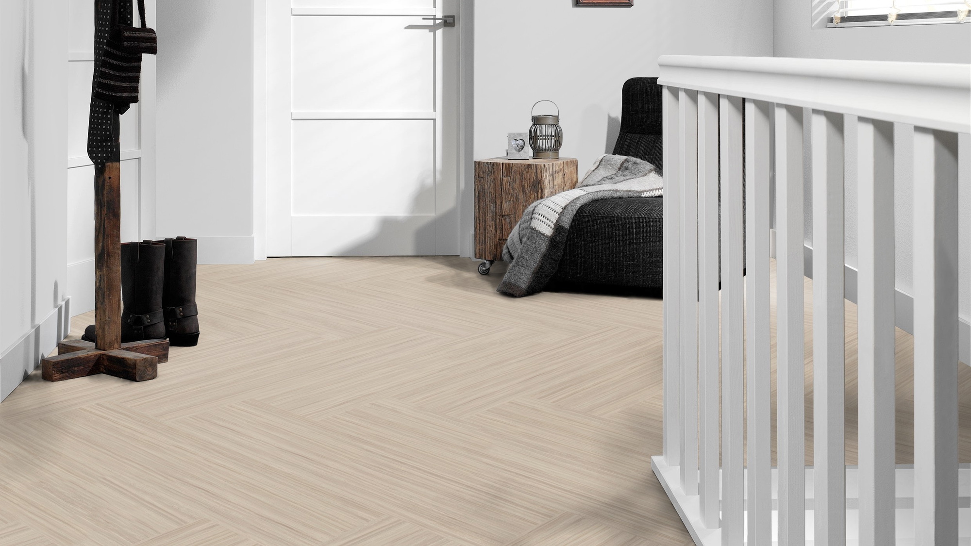 Milieubild Flur mit Treppenlauf - Forbo Flooring 168299