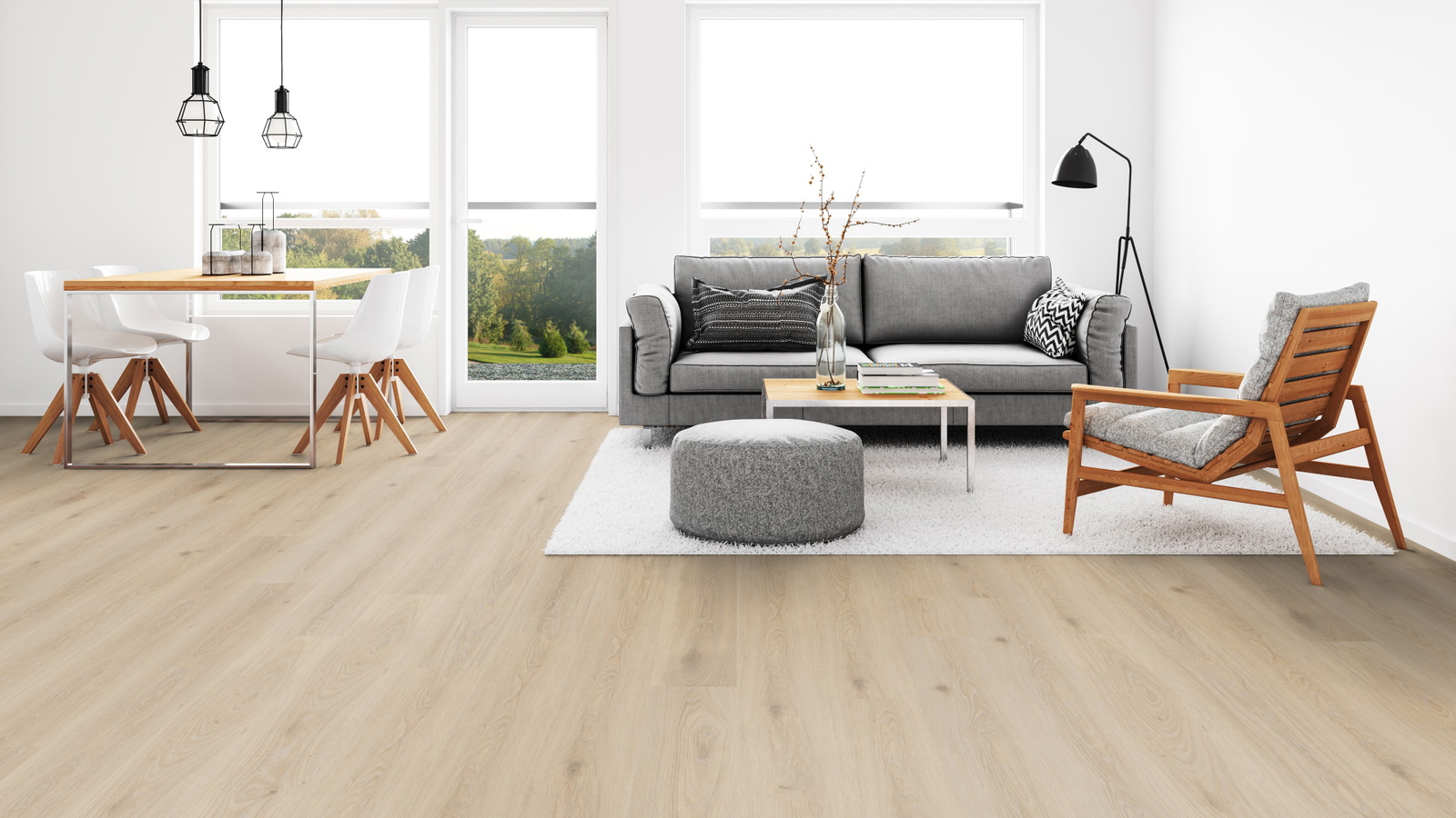 Milieubild Wohnzimmer mit Esszimmer - Tarkett 280041004