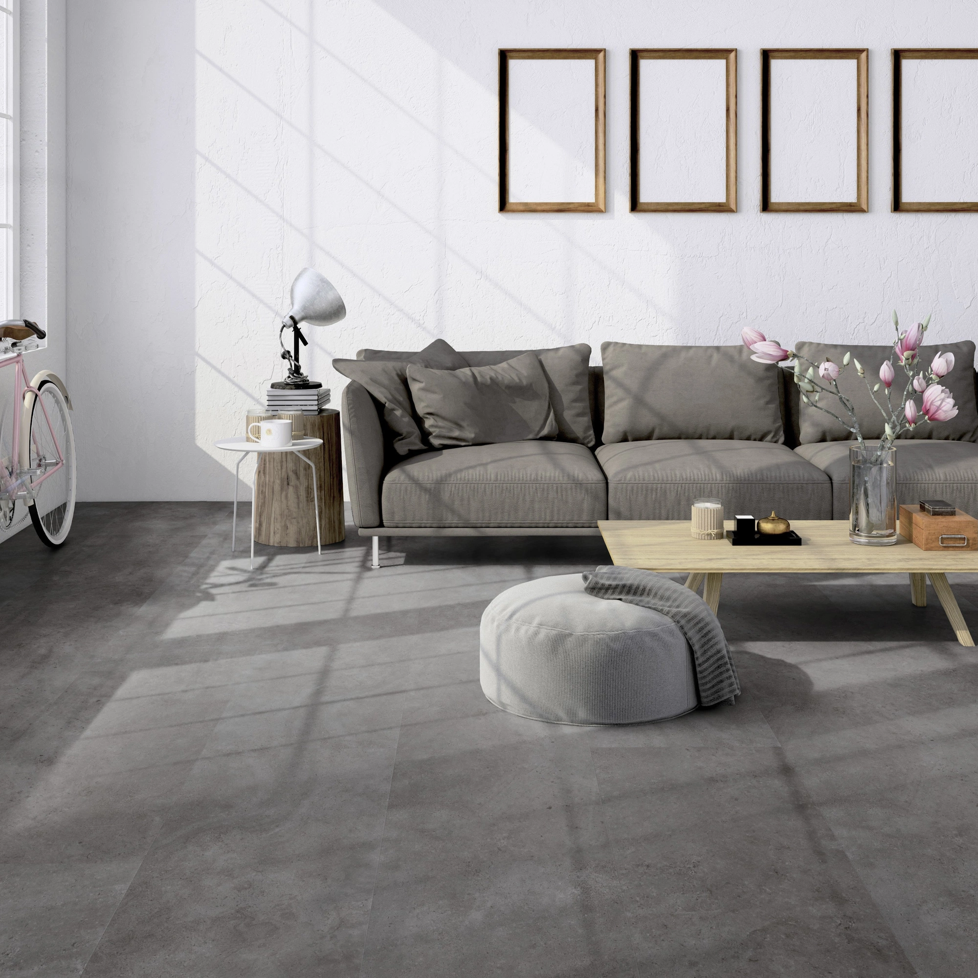 Milieubild Helles Wohnzimmer im Standwohnung - Friends by ter Hürne Klebe-Vinyl Stein Oskar Milieubild Helles Wohnzimmer im Standwohnung - Friends by ter Hürne 1188210107