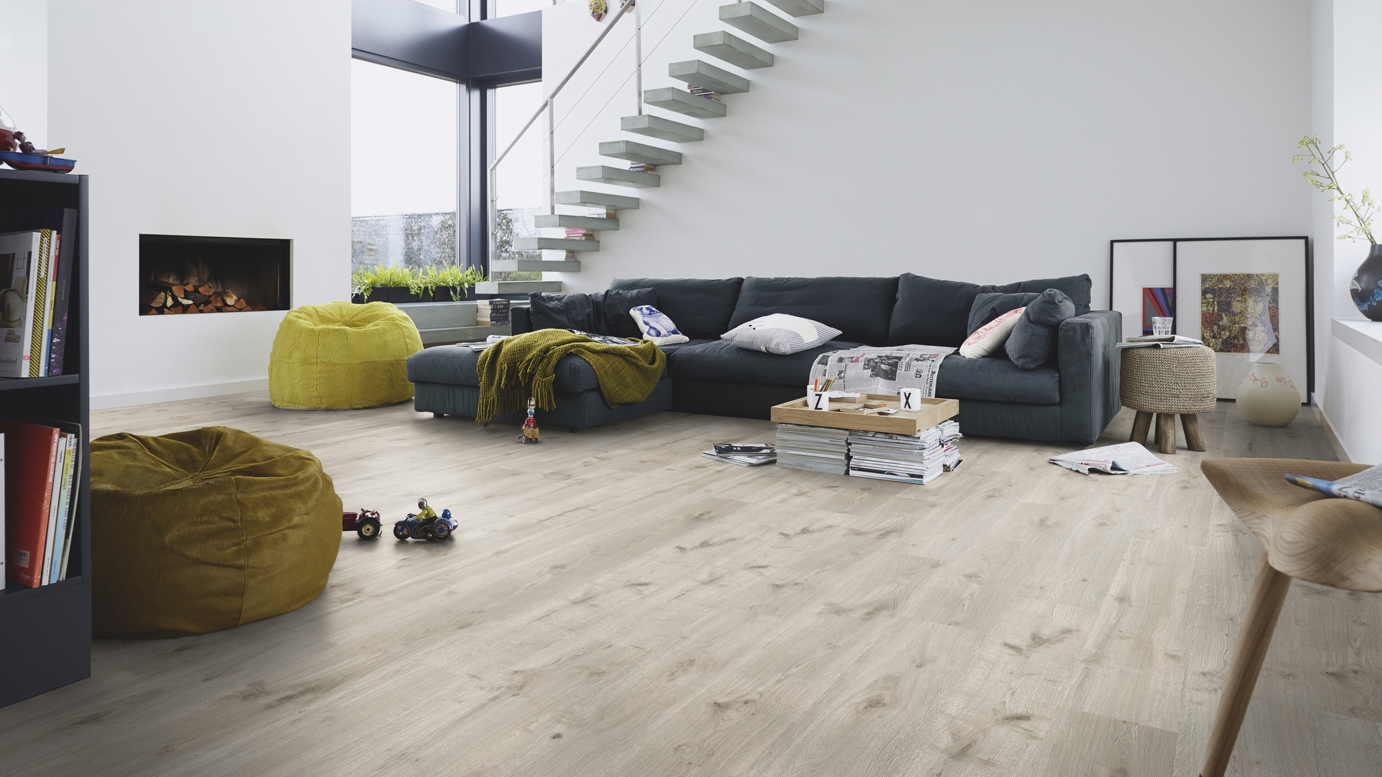 Milieubild Modernes Wohnzimmer mit Kamin - MEISTER 600012-1288198-06670