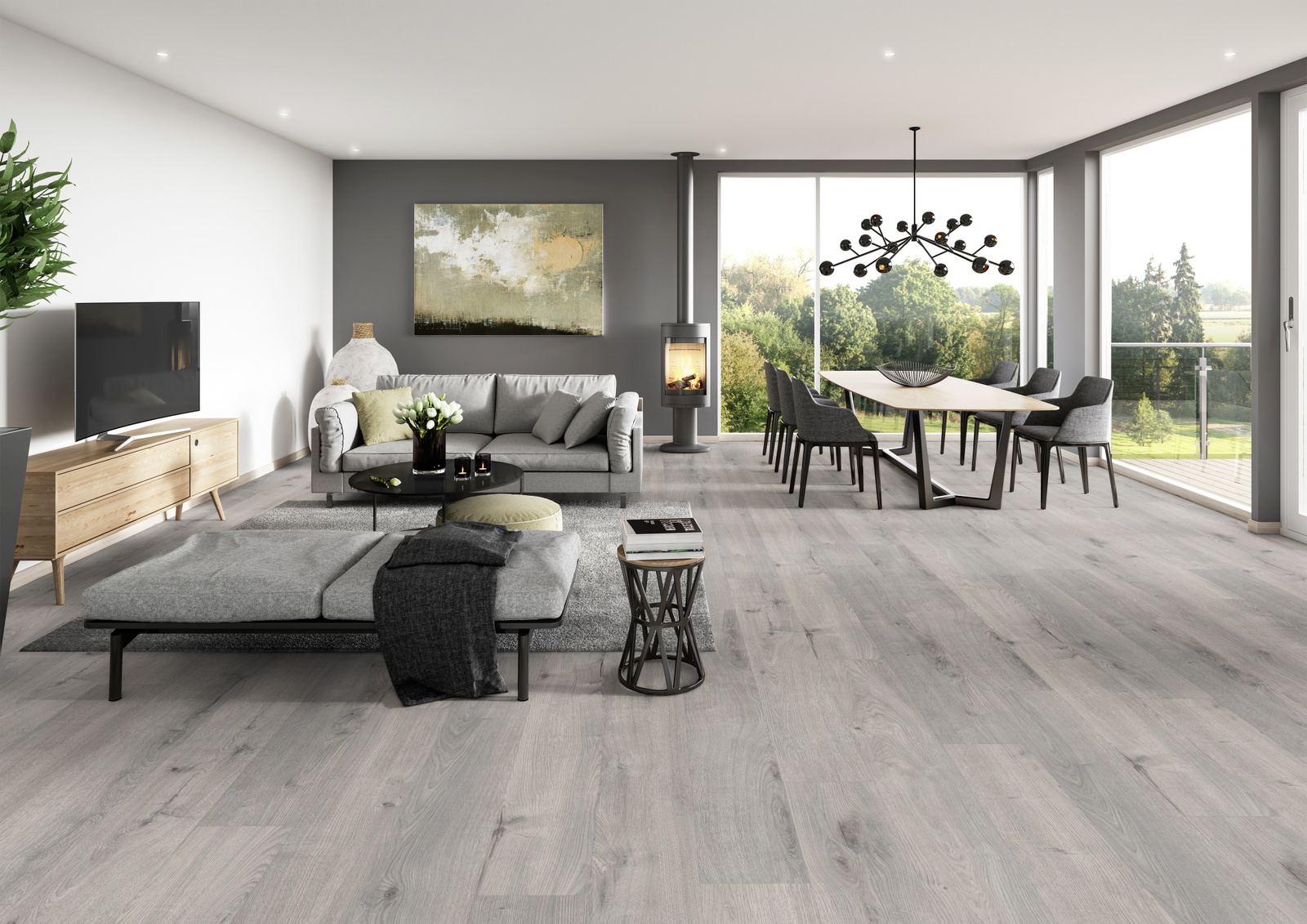Milieubild Modernes Wohnzimmer mit Essbereich - ter Hürne 1101021830