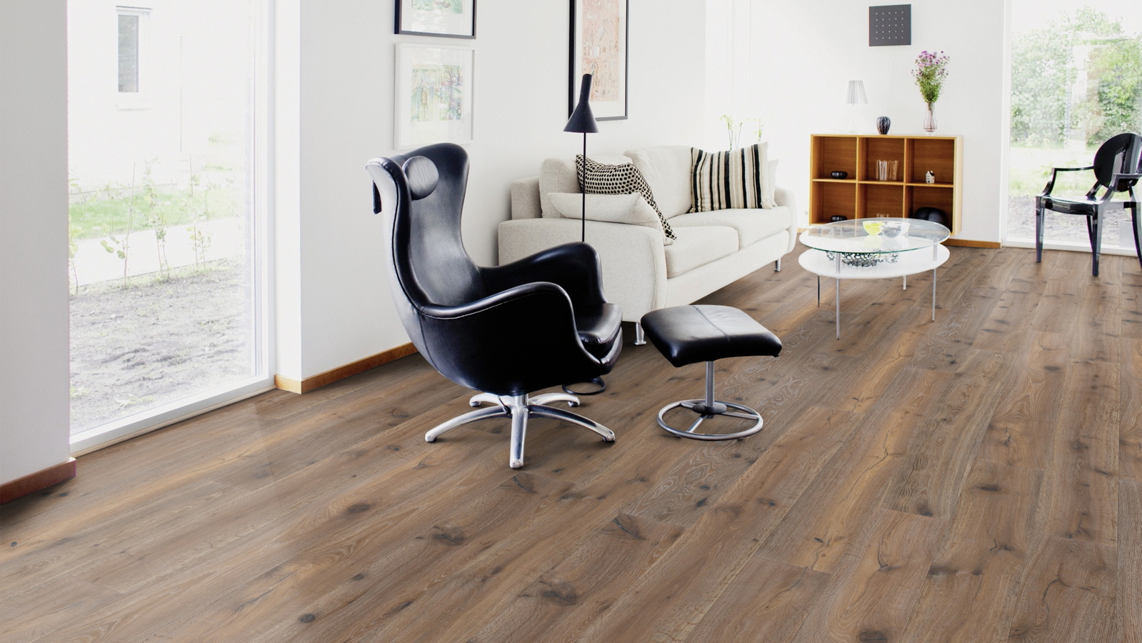 Wicanders Parkett Victoria Pebble RW04450 Natur Gebürstete Struktur Natur-Geölt Weiß