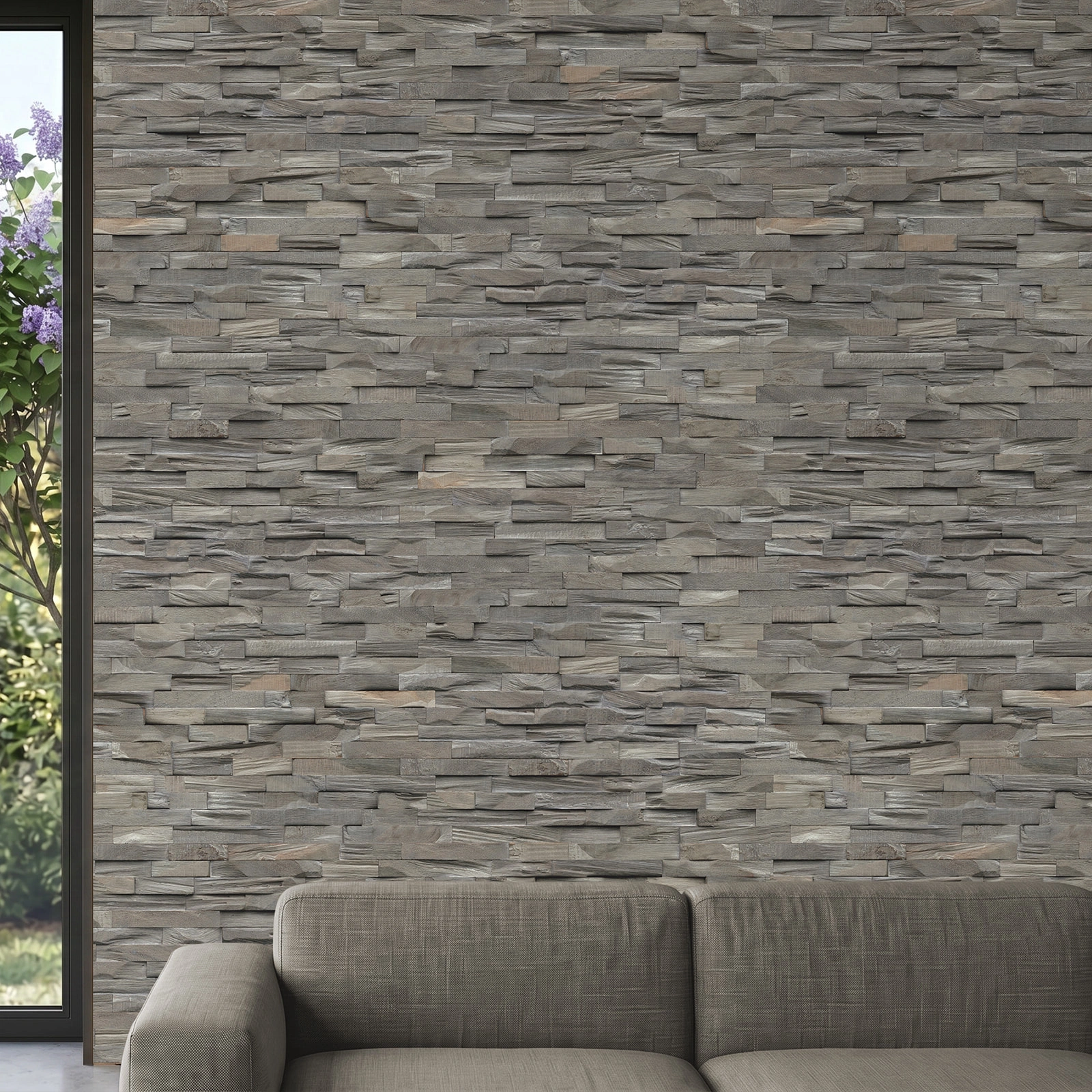 Perspektivische Ansicht - nexwall nature undefined Rimba Coastal Steel Perspektivische Ansicht - nexwall nature NXWN-45020-002