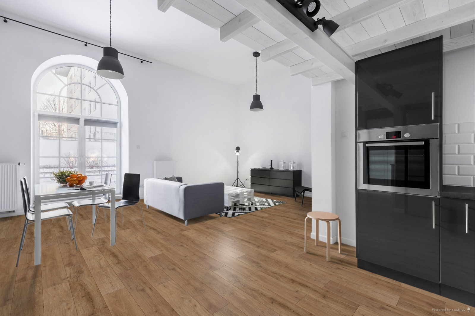 Milieubild Wohnzimmer mit Essbereich - BerryAlloc 60002255