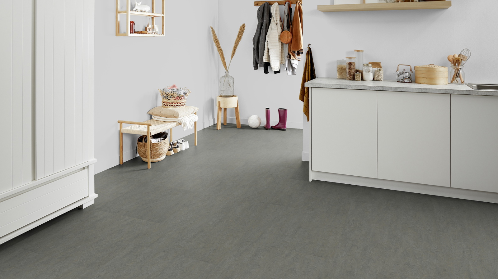 Forbo Flooring Linoleum Marmoleum Modular Neutral Eternity t3866