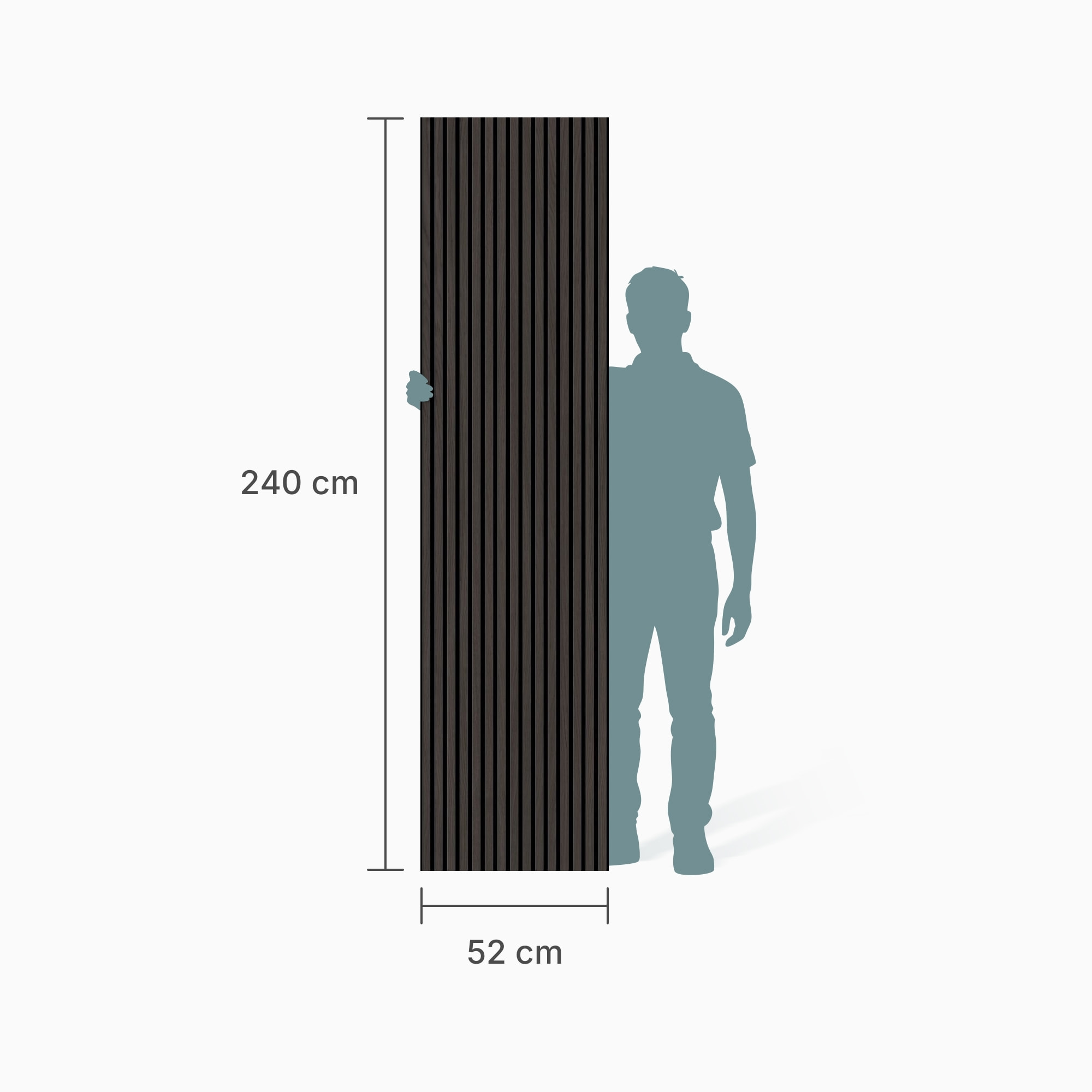 ter Hürne Akustikpaneel SilentDesign 1-Side Collection Eiche Donau Natur-Geölt 2.400mm