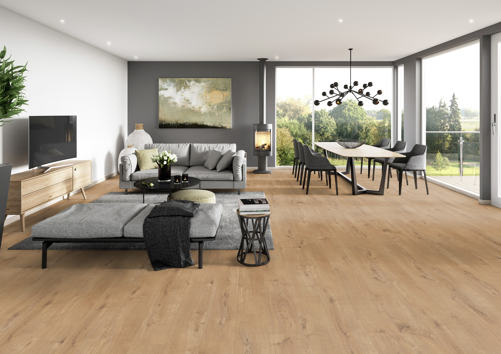 Milieubild Modernes Wohnzimmer mit Essbereich - ter Hürne 1101021832