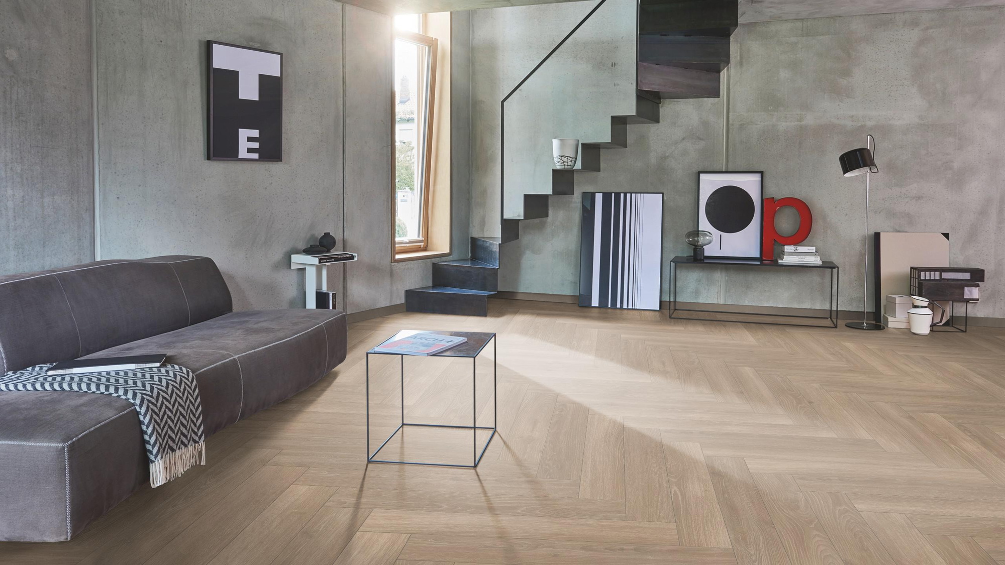 Parador Laminat Trendtime 3 Eiche Skyline perlgrau Naturmattstruktur mit Synchronstruktur Parador Laminat Trendtime 3 Eiche Skyline perlgrau Naturmattstruktur mit Synchronstruktur