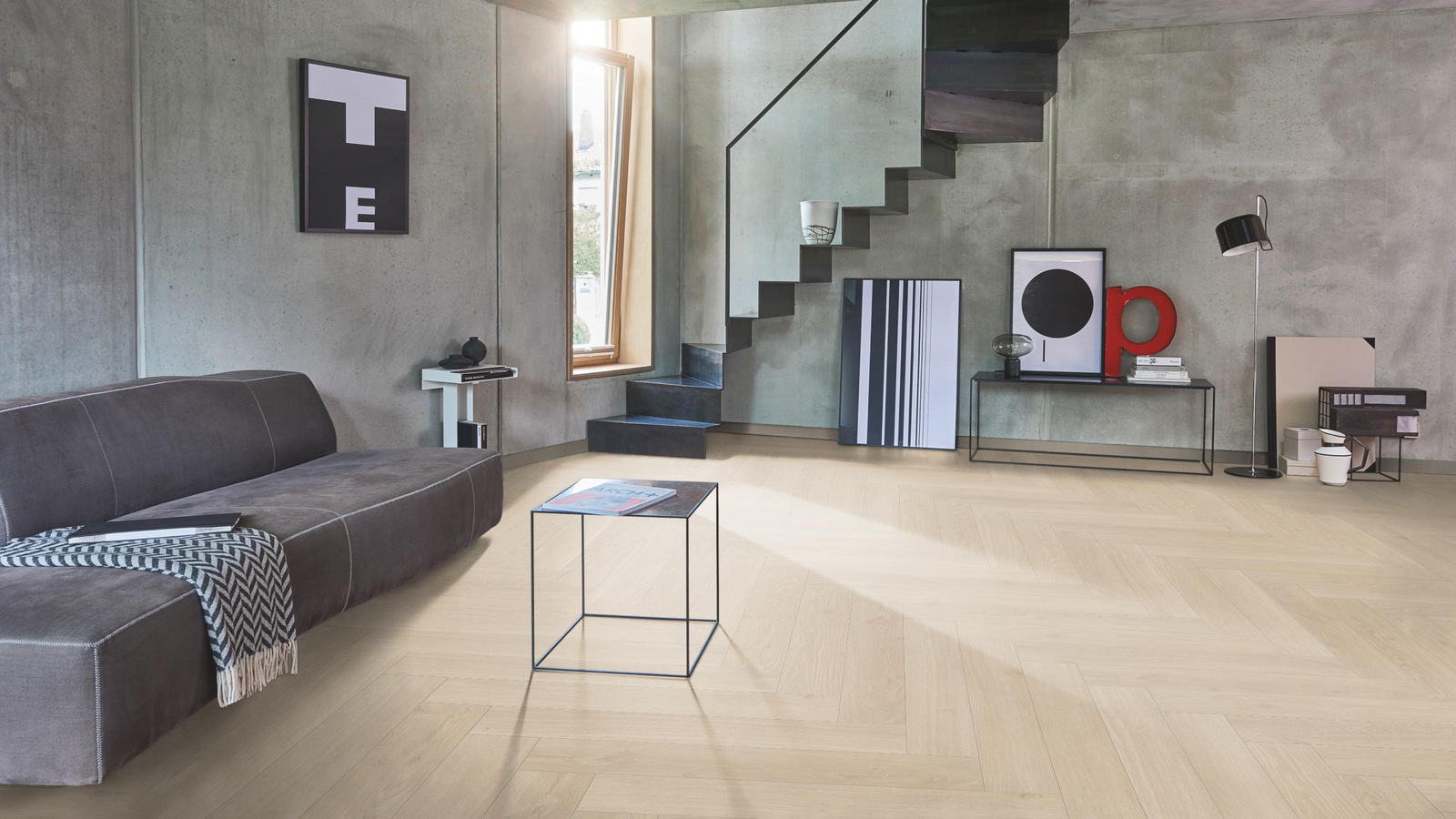 Parador Laminat Trendtime 3 Eiche Studioline geschliffen Naturmattstruktur mit Synchronstruktur
