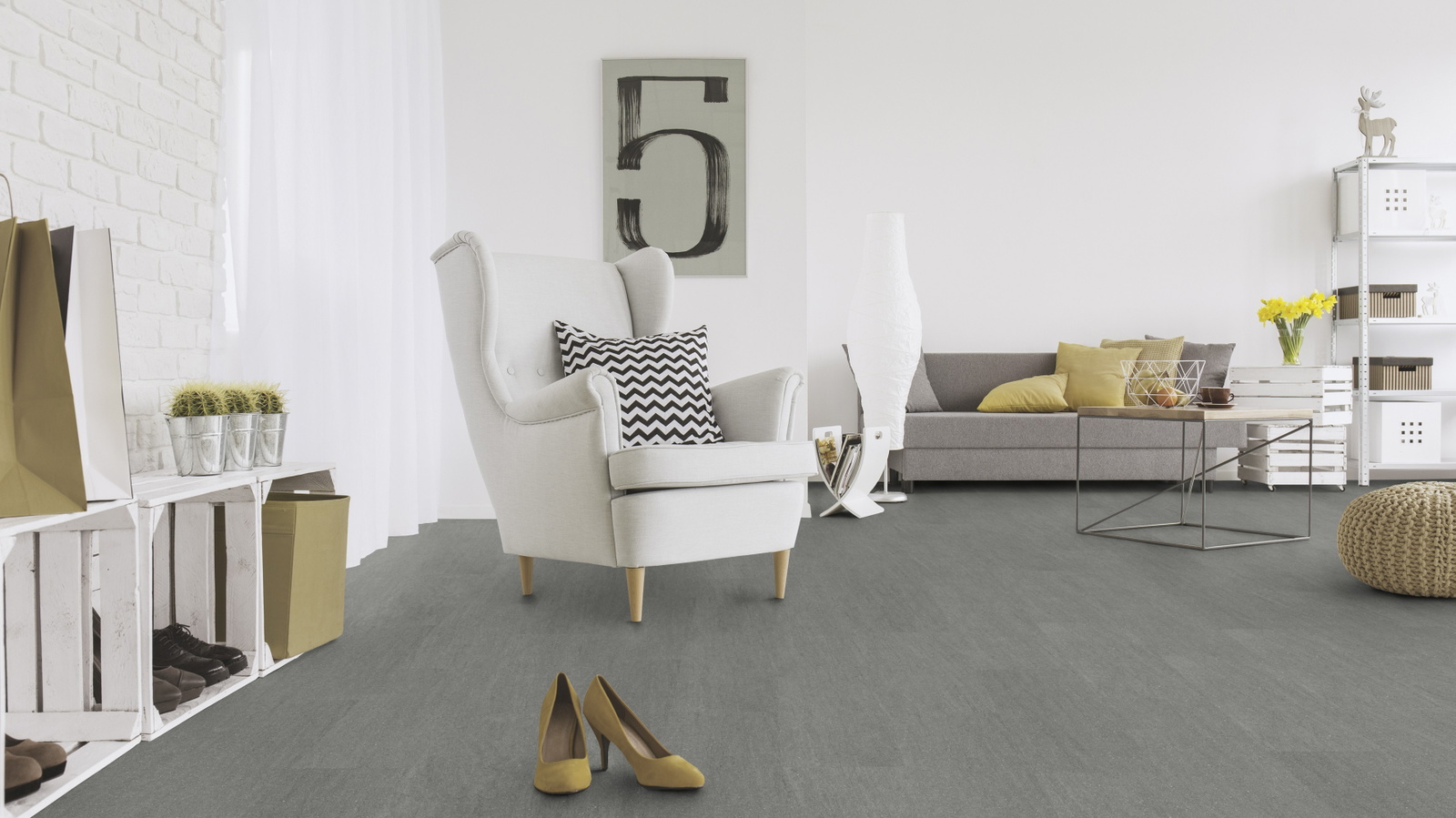 Milieubild Wohnzimmer mit Sessel und Sofa - Wicanders Wise 80003899