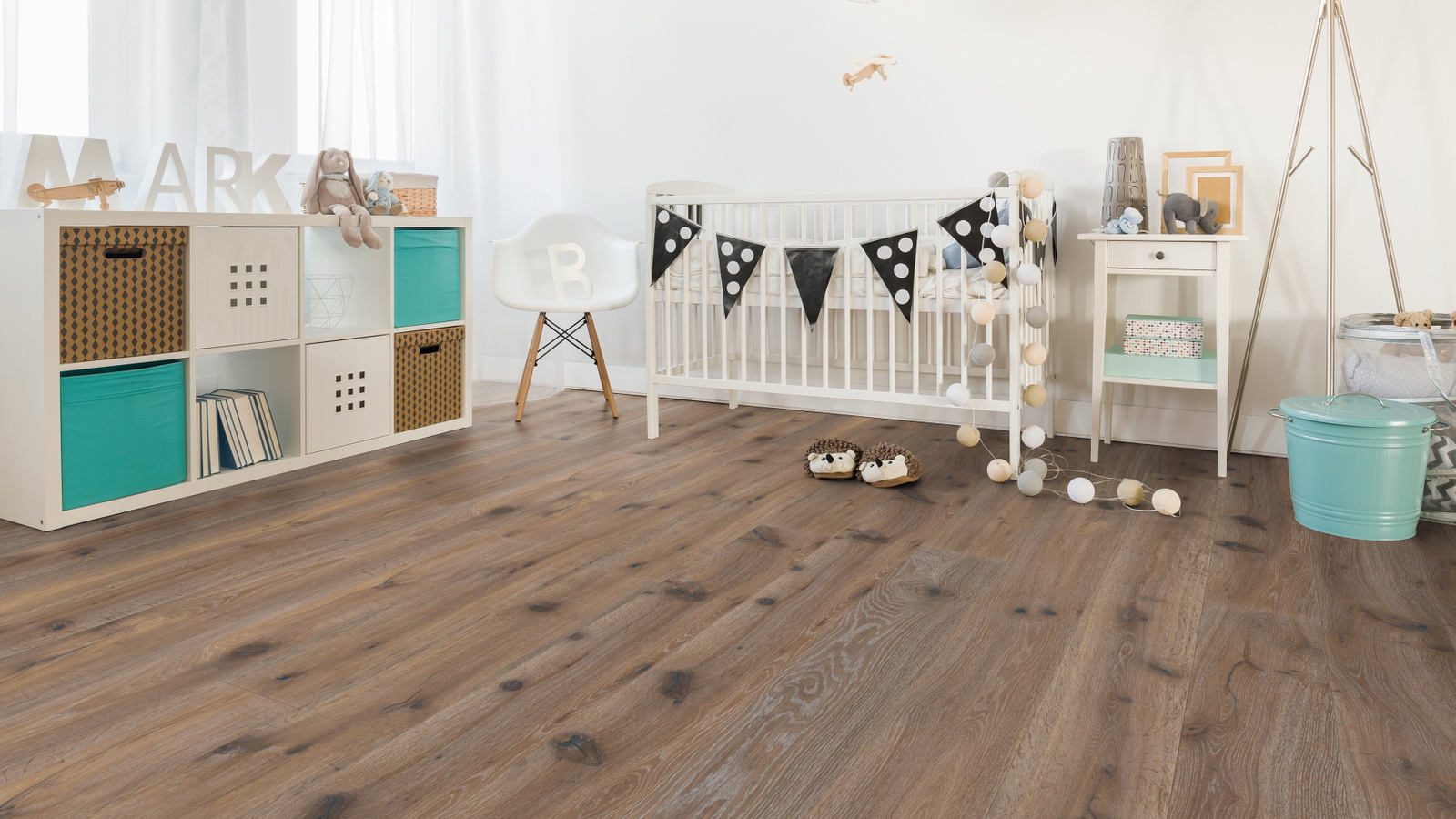 Wicanders Parkett Victoria Pebble RW04450 Natur Gebürstete Struktur Natur-Geölt Weiß