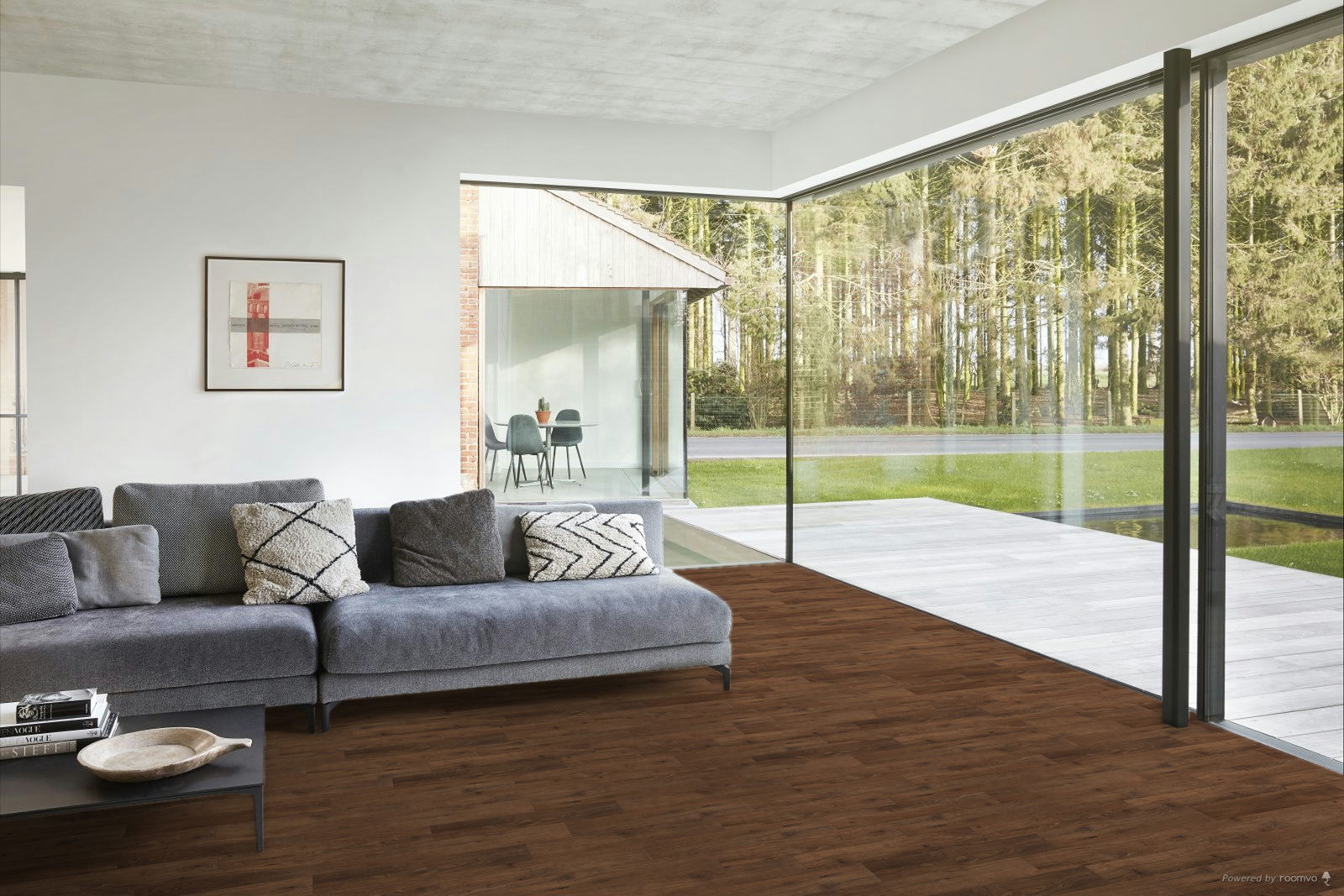 Milieubild Modernes Wohnzimmer mit Fensterfront - BerryAlloc 60002266