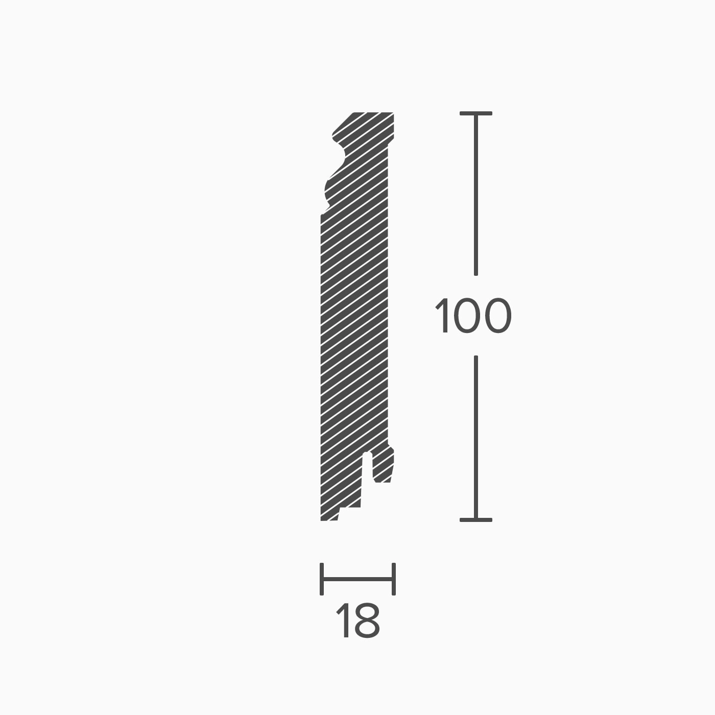 Meister Sockelleiste 100/18mm 12 F MK Weiß 02266 Meister Sockelleiste 100/18mm 12 F MK Weiß 02266