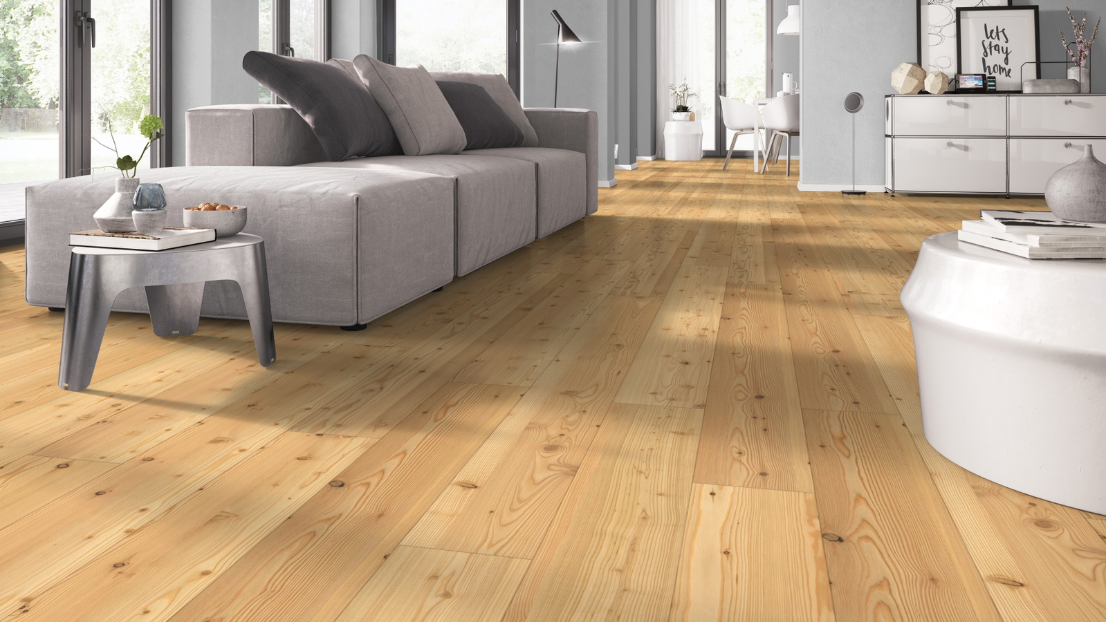 Milieubild Wohnzimmer mit Sofa - bodentiefe Perspektive - Admonter 118345