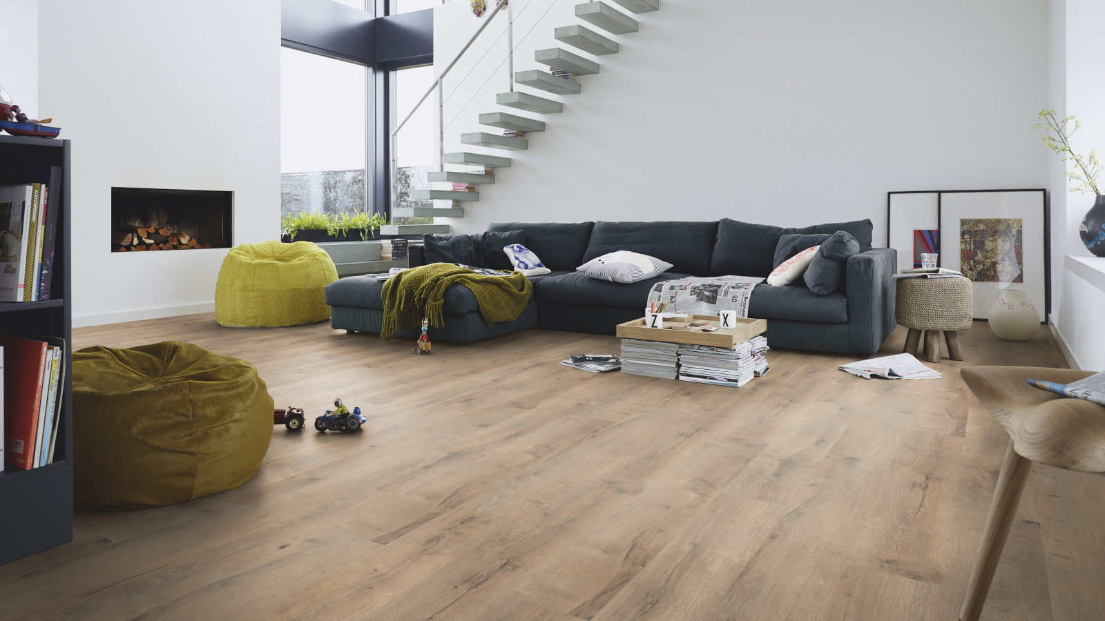 Milieubild Modernes Wohnzimmer mit Kamin - MEISTER 600012-1288198-06439