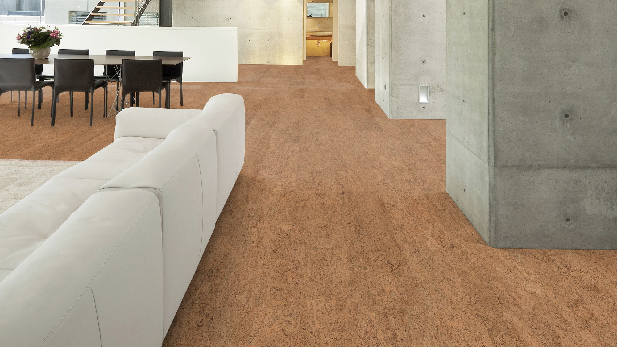 Milieubild Wohnzimmer im Loft-Stil - Wicanders Wise HDF Klick-Korkboden cork Essence Originals Symphony Milieubild Wohnzimmer im Loft-Stil - Wicanders Wise 80002241