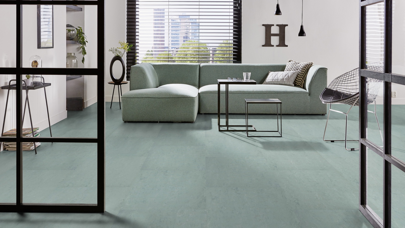 Forbo Flooring Linoleum Marmoleum Modular Accent Flint t3770