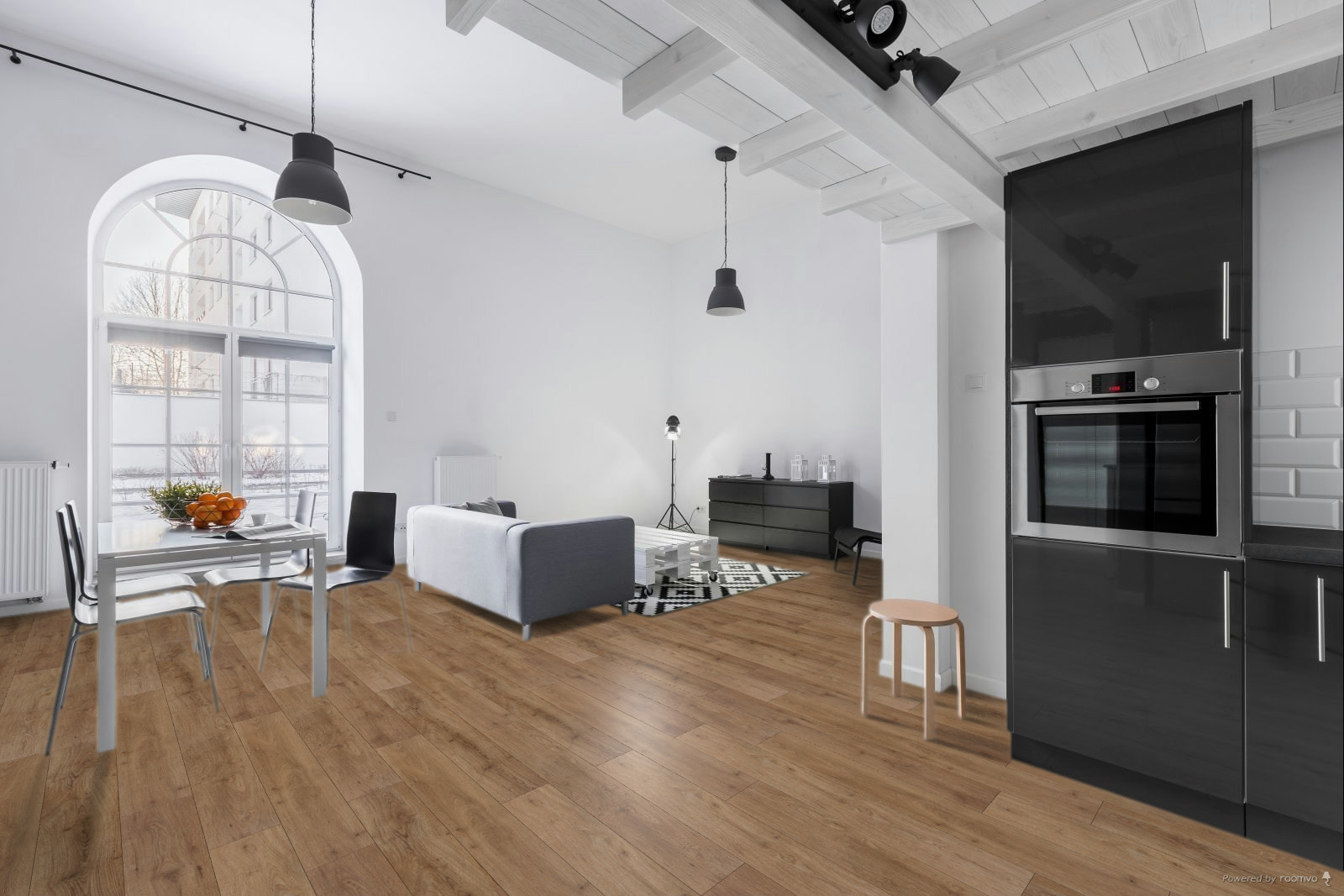 Milieubild Wohnzimmer mit Essbereich - BerryAlloc 60002222
