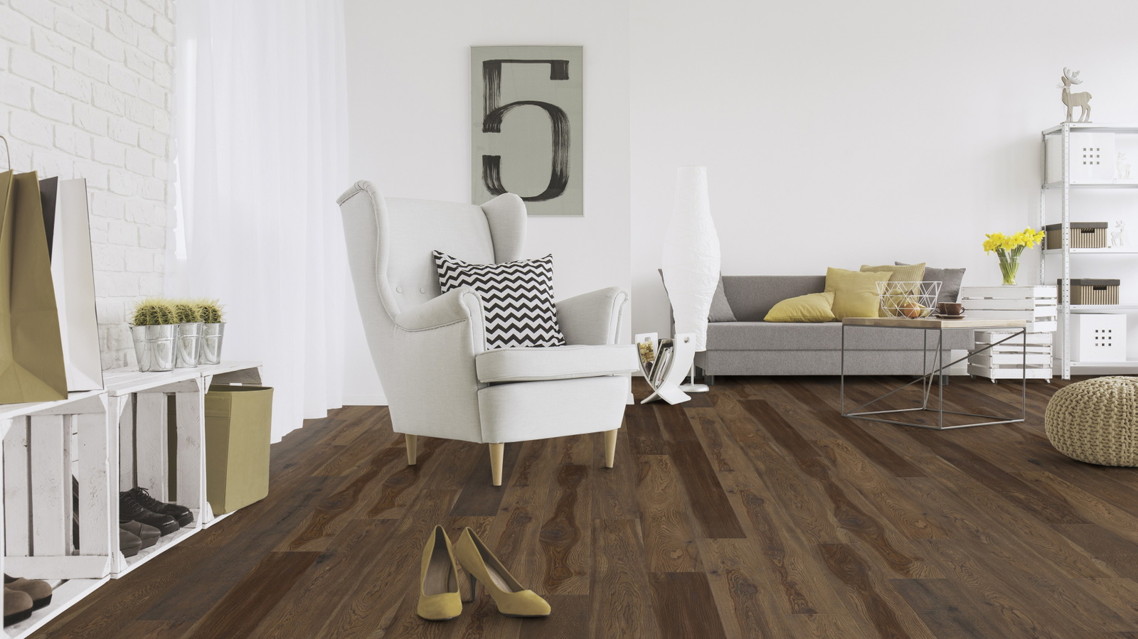 Wicanders Parkett Victoria Grafite RW04256 Natur Holzstruktur Natur-Geölt