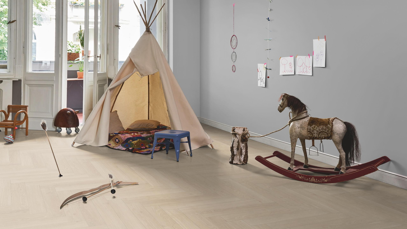 Parador Laminat Trendtime 3 Eiche Studioline geschliffen Naturmattstruktur mit Synchronstruktur