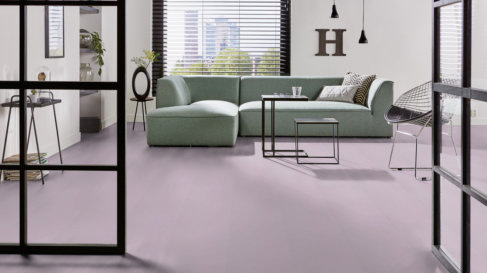 Forbo Flooring Linoleum Marmoleum Click Lilac 333363
