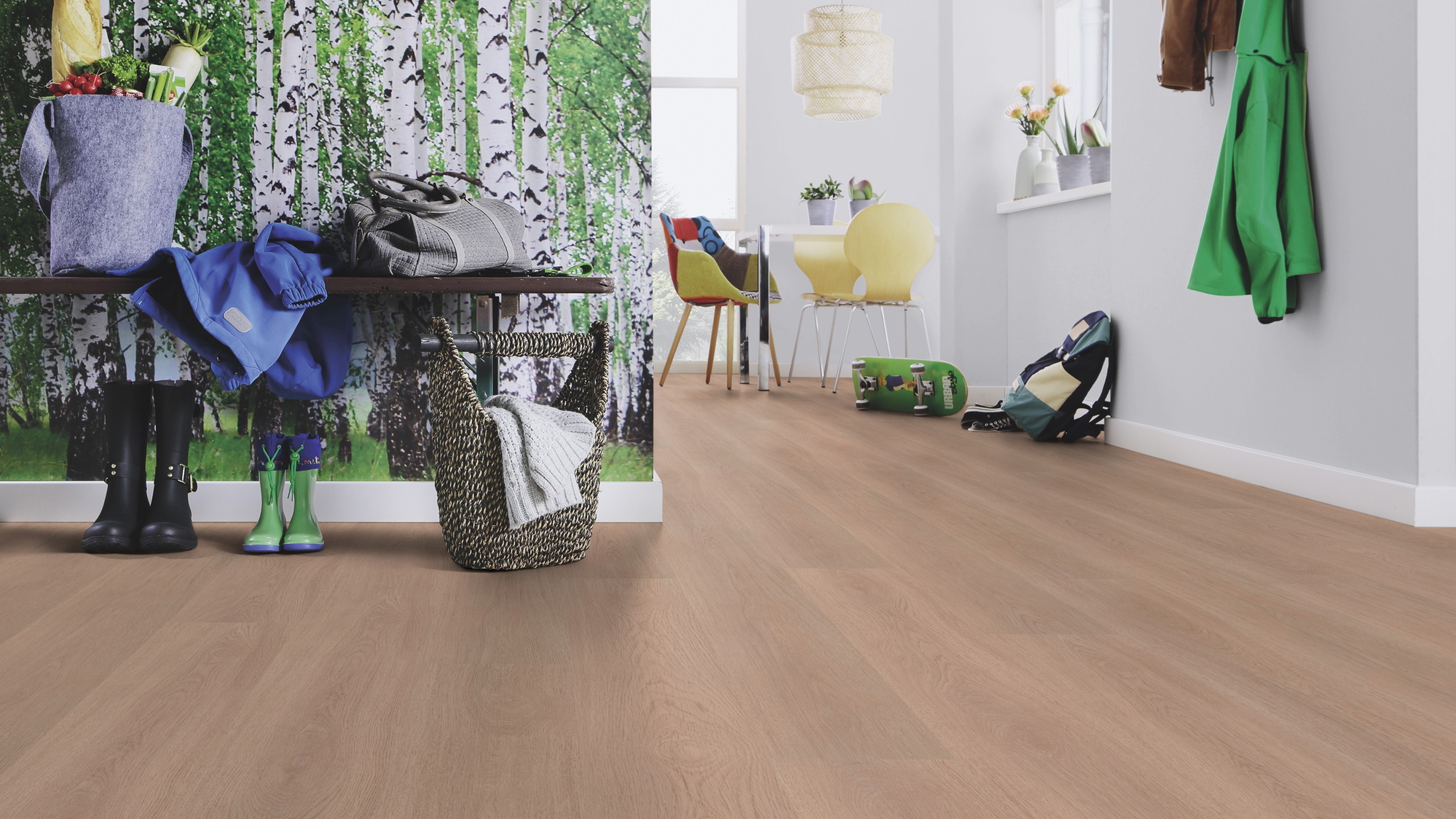 Milieubild Esszimmer mit Flur und Sitzbank - wineo MLP306R