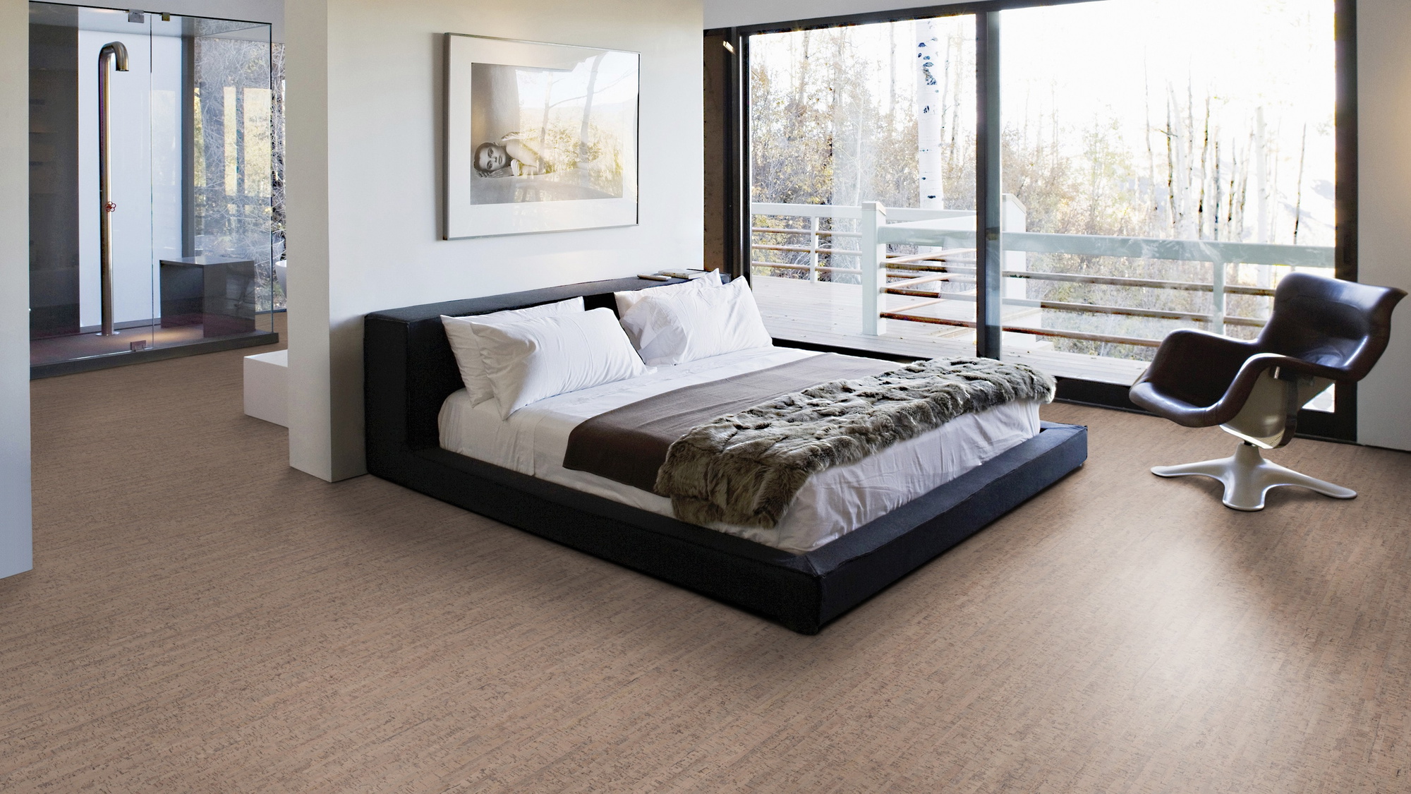 Milieubild Schlafzimmer mit Balkon - Wicanders Wise 80001285