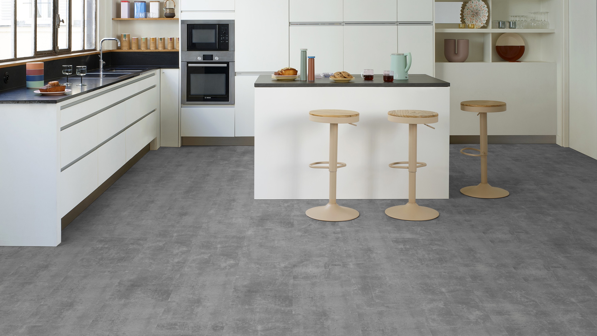 Tarkett Rigid Klick-Designboden iD Evolution Rigid Home Patina Concrete Middle Grey Tarkett Rigid Klick-Designboden iD Evolution Rigid Home Patina Concrete Middle Grey