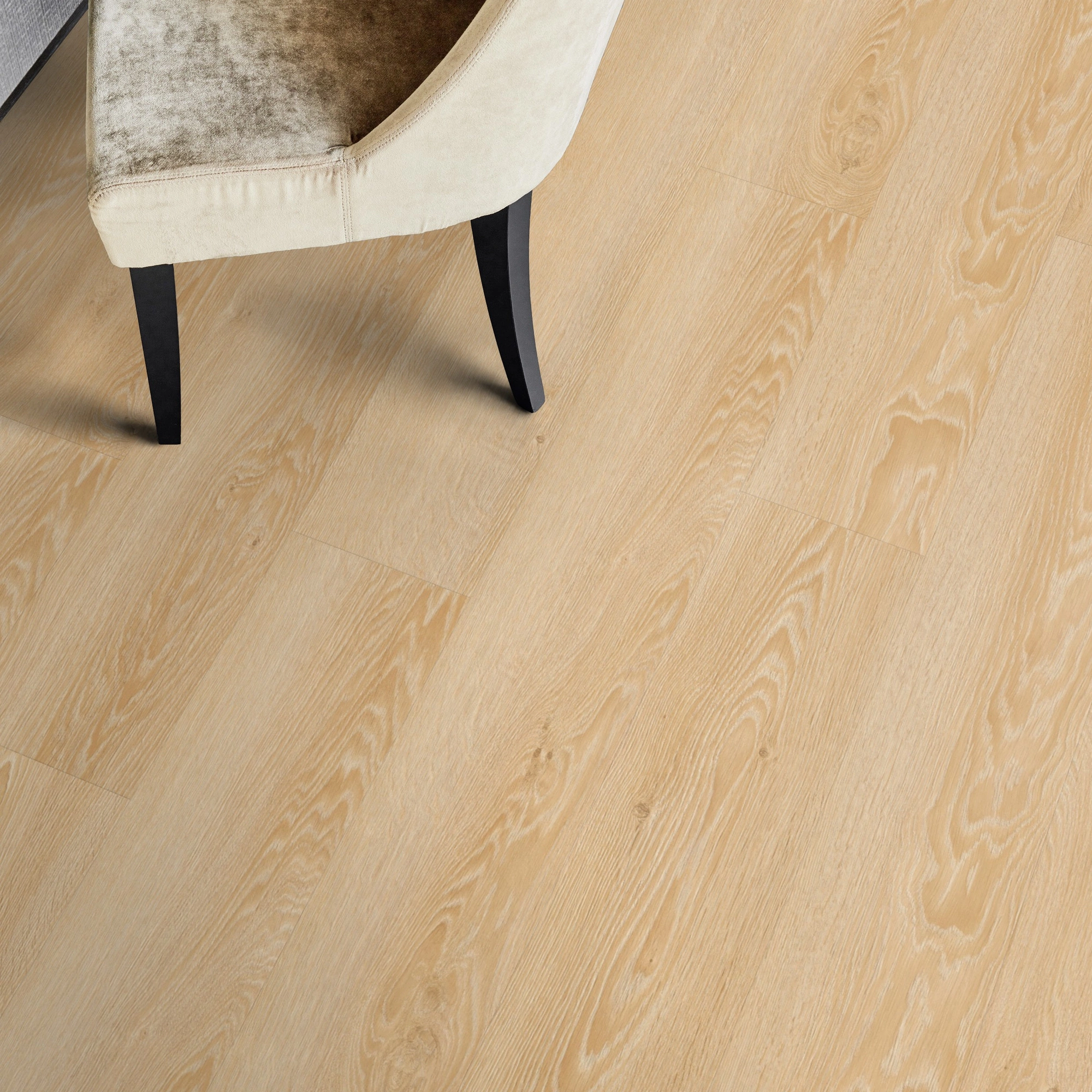 Milieubild Esszimmer - Draufsicht - Tarkett Klebe-Vinyl Essence 55 Cool Oak Classical Milieubild Esszimmer - Draufsicht - Tarkett 260053001