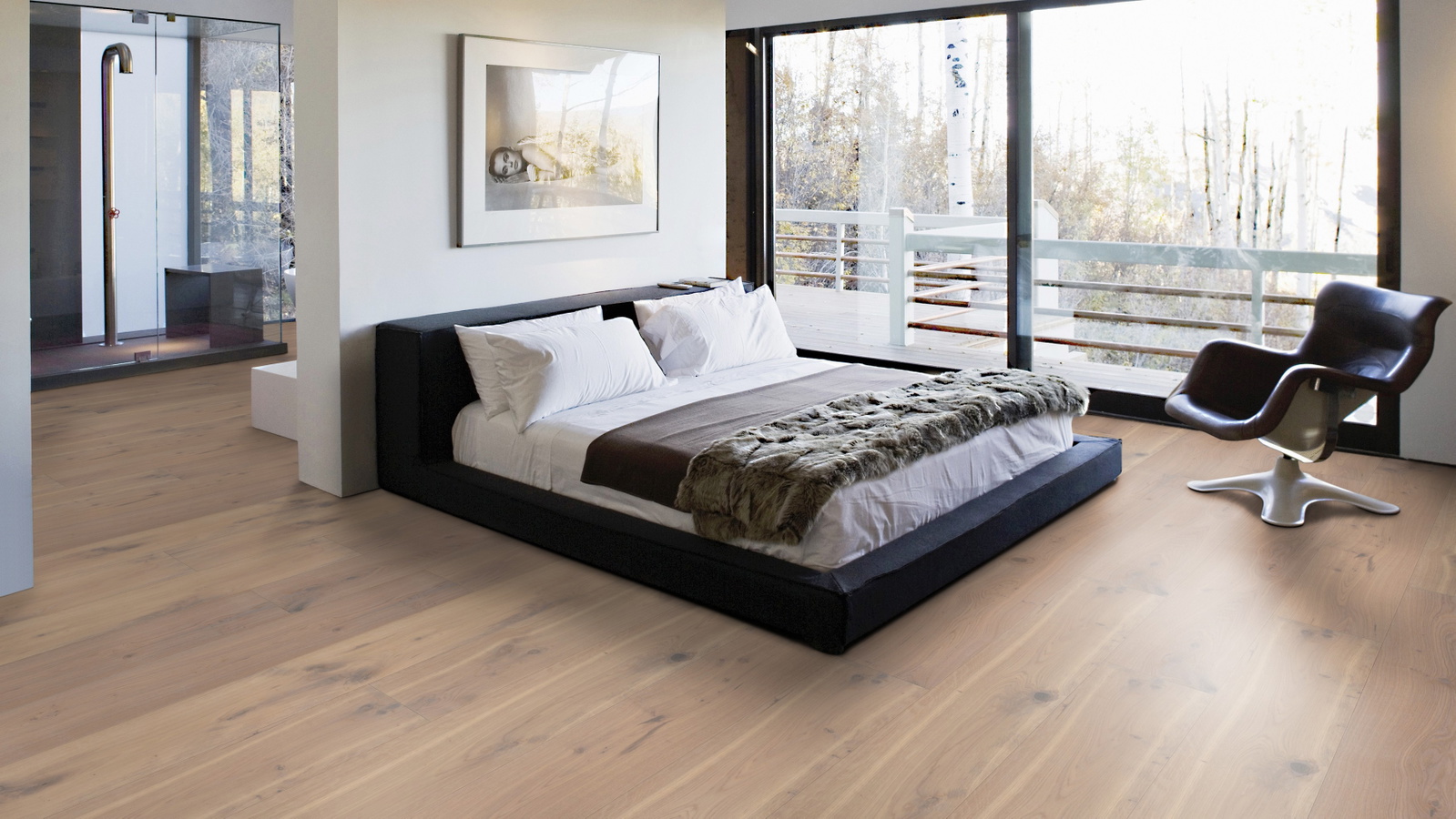 Wicanders Parkett Essential Paris XXL RW04476 Extra Rustikal Gebürstete Struktur Natur-Geölt Weiß